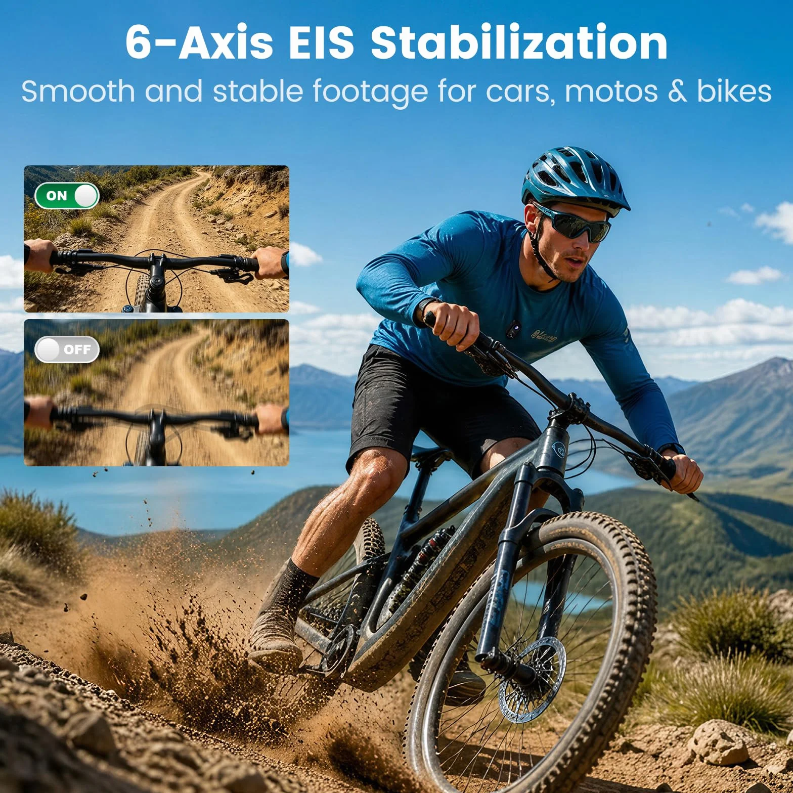 4K Mini Action Cam – Body Cam Magnetica con WiFi, Telecamera Indossabile con Stabilizzazione a 6 assi, Batteria Espandibile, POV Camera per Moto/Viaggi/Animali domestici/Casco