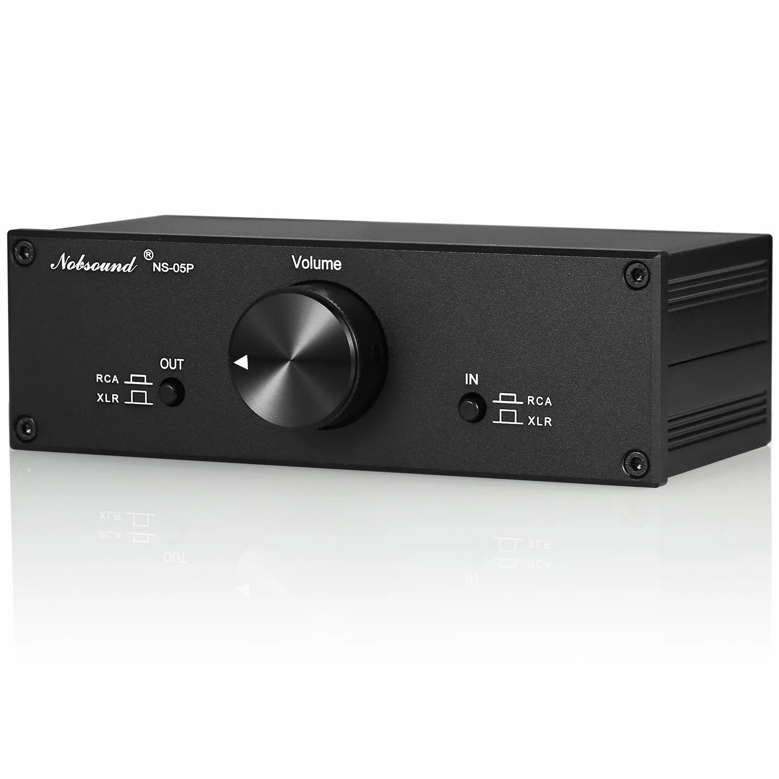 Nobsound Preamplificatore passivo mini bilanciato Single-Ended Hi-Fi Controllo volume XLR RCA