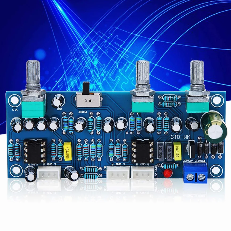 Scheda preamplificatore 2.1 canali Subwoofer Filtro passa-basso Processore audio