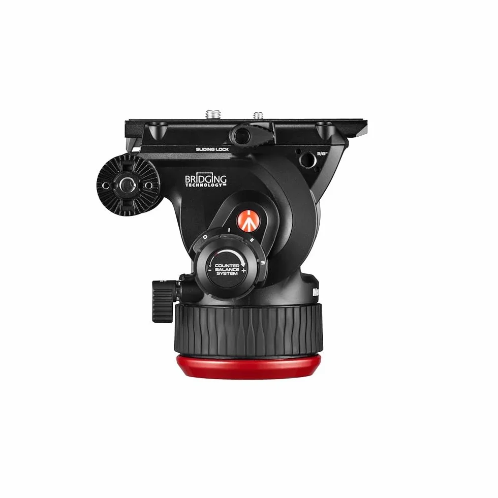 Manfrotto Kit Treppiede con Testa Video Fluida Manfrotto 504X e Treppiede Doppio Tubo in Alluminio, con Stabilizzatore Centrale, per Reflex, Mirrorless,Camcoder, con Sacca per Trasporto, Portata 12 kg