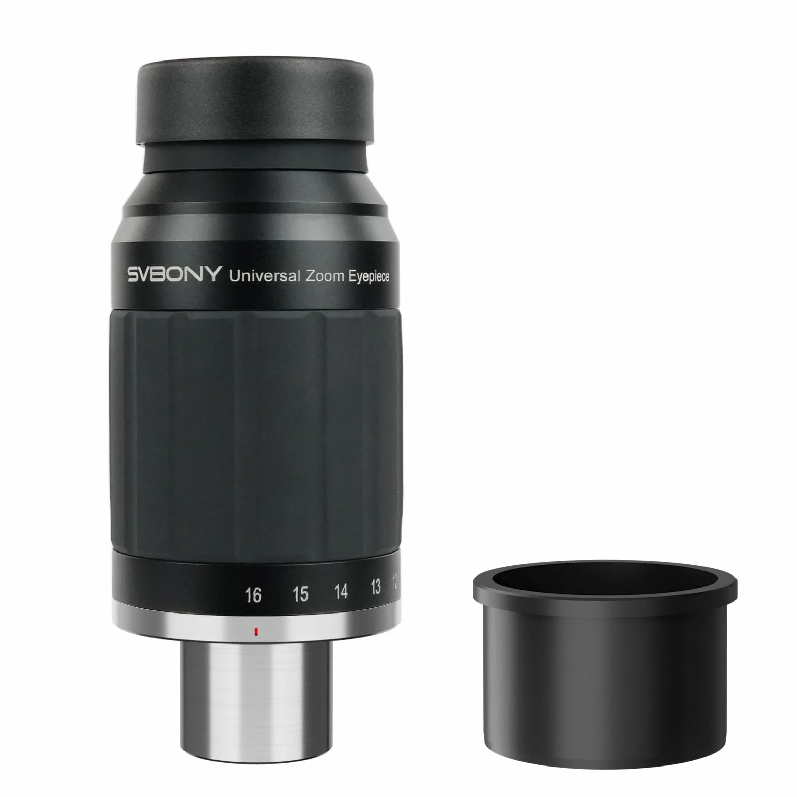 Svbony SV245 Oculare per Telescopio con Zoom, 1.25" 8 mm-16 mm Oculare Universale per Telescopio, Campo Visivo Costante 63° Accessori per Astronomia con Adattatore da 2", per Osservazione della luna