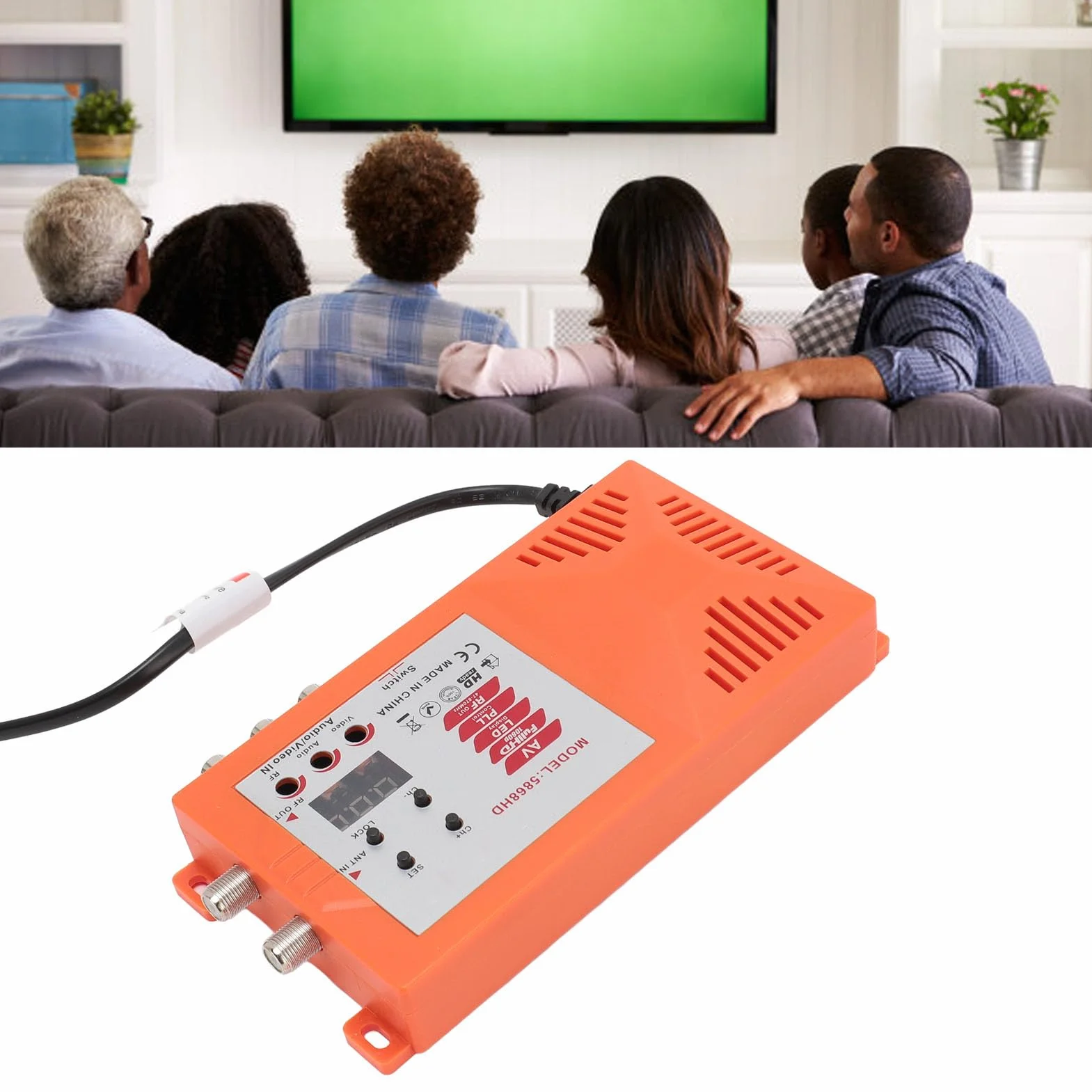 Interfaccia Multimediale HD Modulatore RF Plug and Play 100-240 V NTSC PAL Commutatore Canale Console Gioco