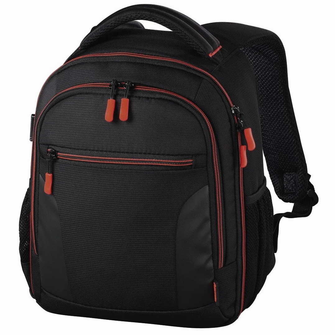 Hama Zaino per fotocamera Miami 150, nero/rosso, Nero, Viaggi