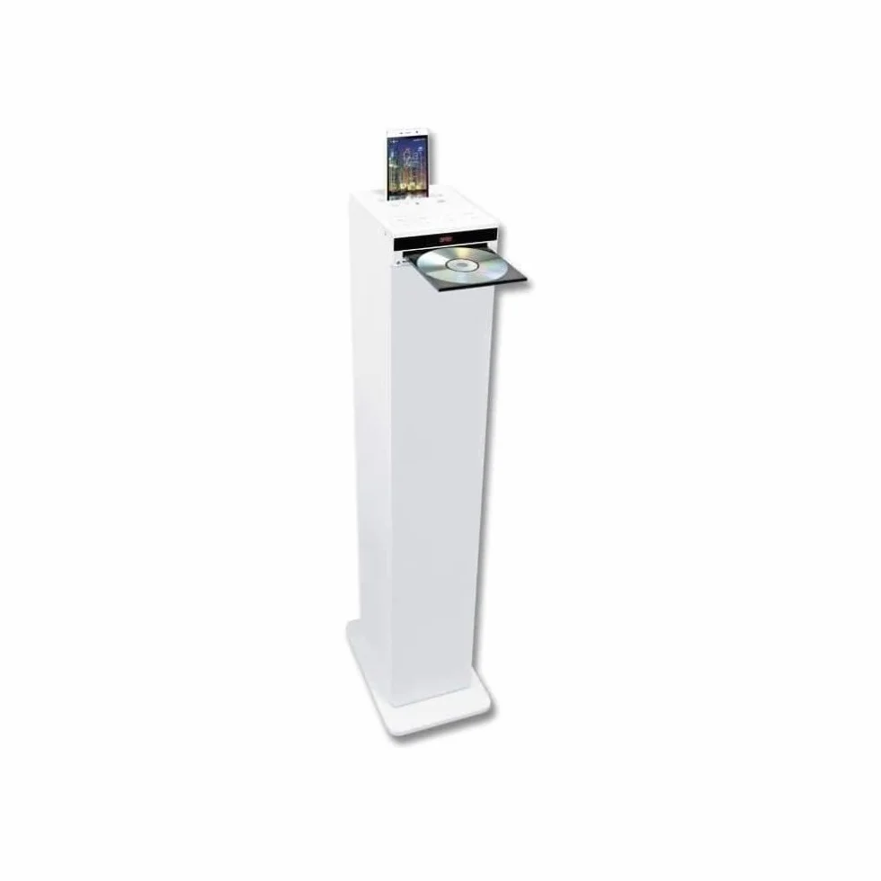 INOVALLEY HP32-CD-W Torre audio Bluetooth - Lettore CD - Bianco