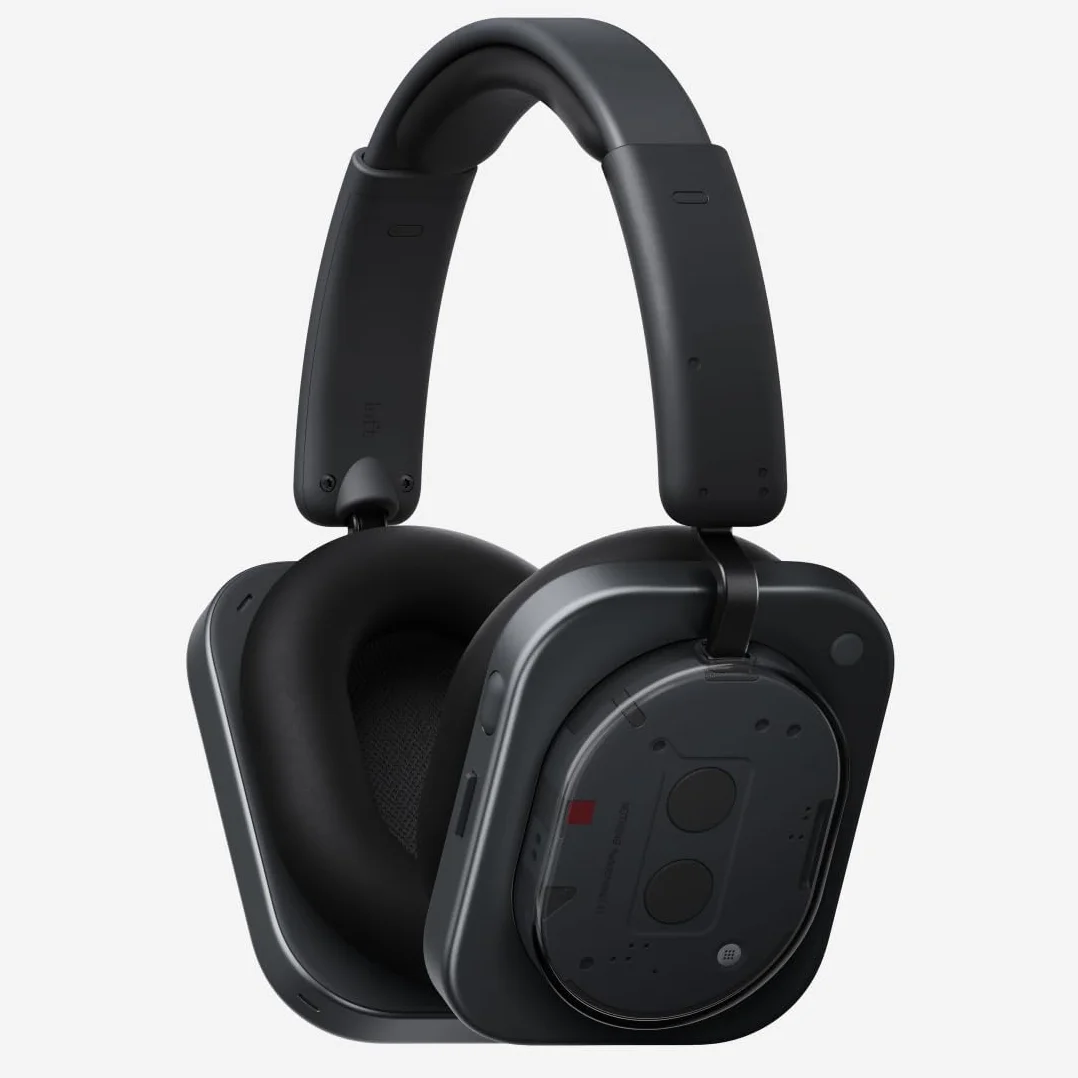 Nothing Headphone (1) Cuffie Wireless Over Ear con Cancellazione Attiva del Rumore, fino a 80h Autonomia, Hi-Res, Spatial Audio, Resistenti all’Acqua – Nero
