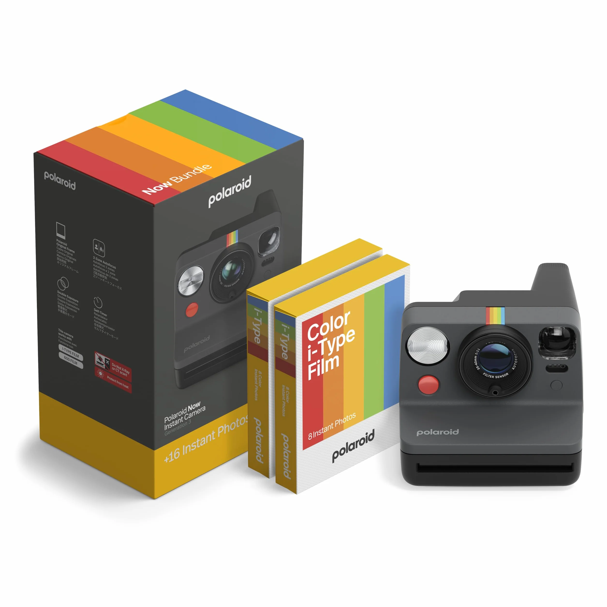 Polaroid NOW Gen3 Fotocamera Istantanea Nero 16 Foto