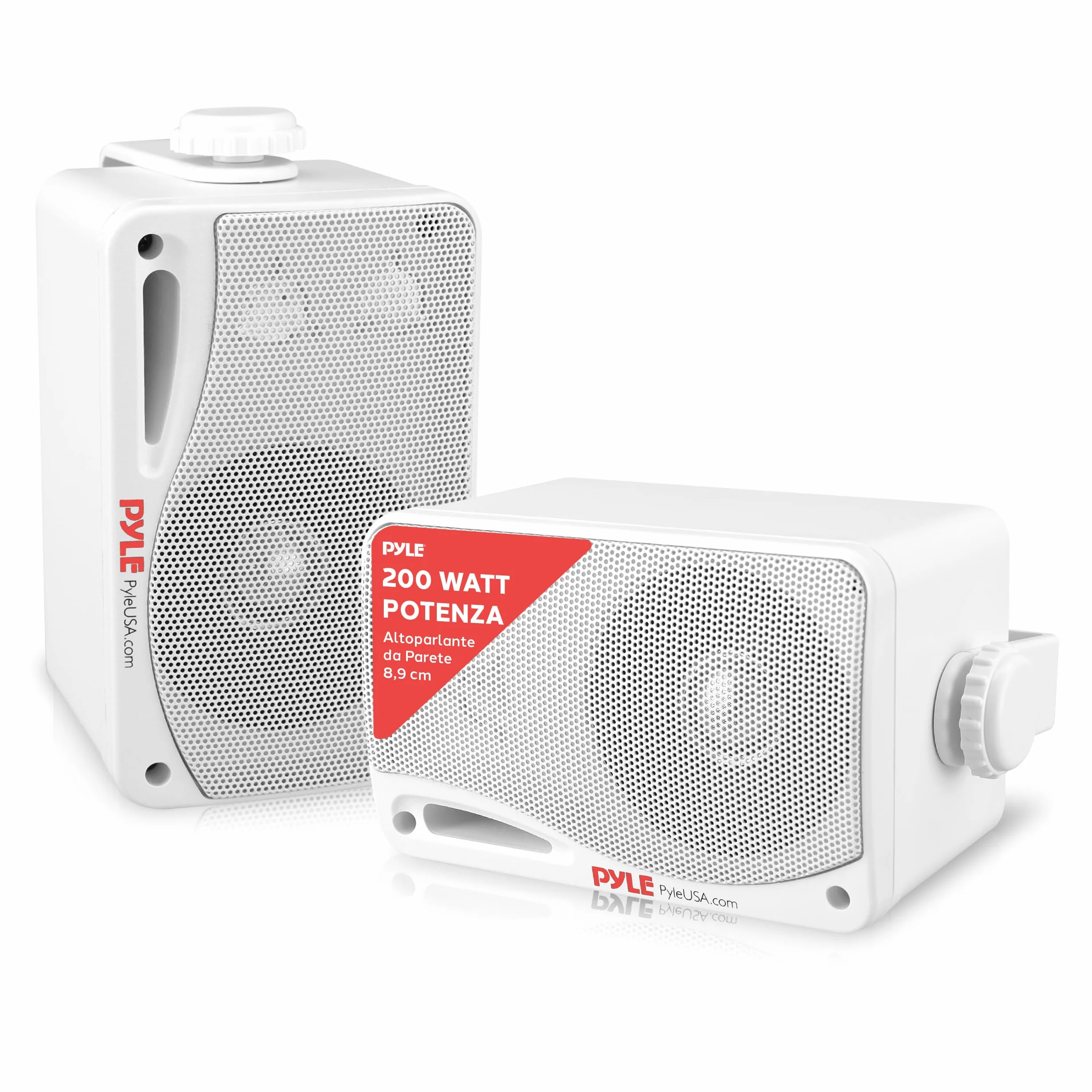 Pyle Cassa Bluetooth Wireless Impermeabile 3 Vie Attivi Passivi Montaggio Parete Soffitto Resistente Intemperie