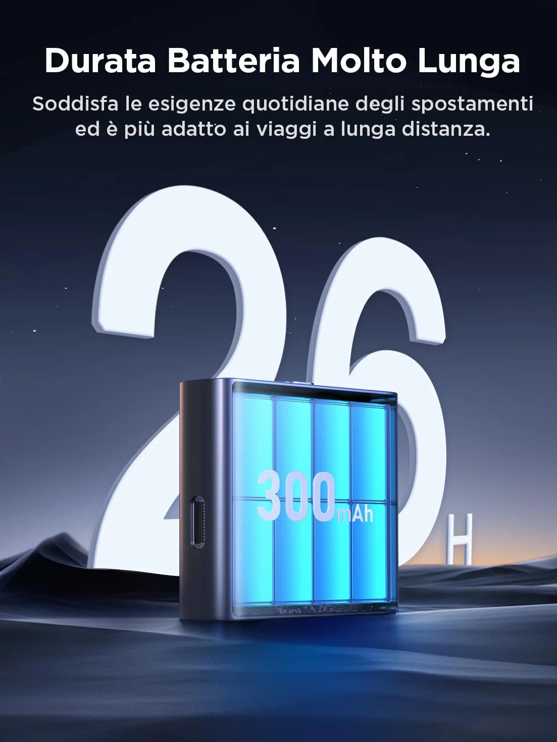 JOYROOM Ricevitore Bluetooth 5.4 Auto Bass Stereo, Jack Aux 3,5mm Chiamate in Vivavoce, 26 Ore Autonomia