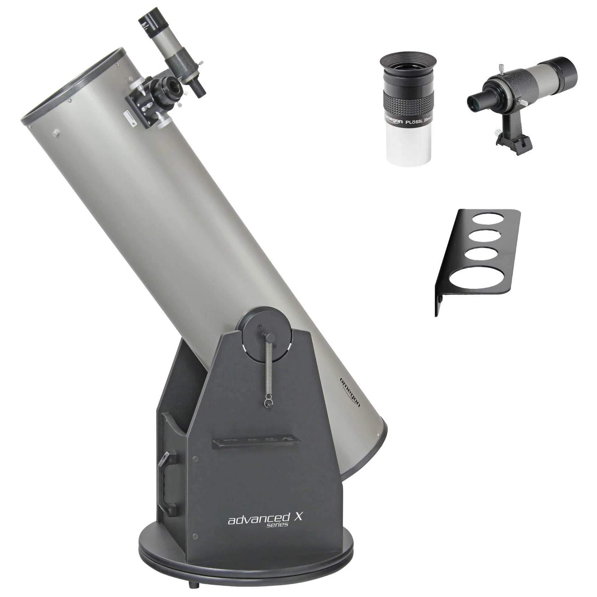 Telescopio dobson Omegon Advanced X N 254/1250 | Esperto per osservazioni del cielo profondo | Rapido da montare e pronto all'uso | Immagine luminosa e alta risoluzione