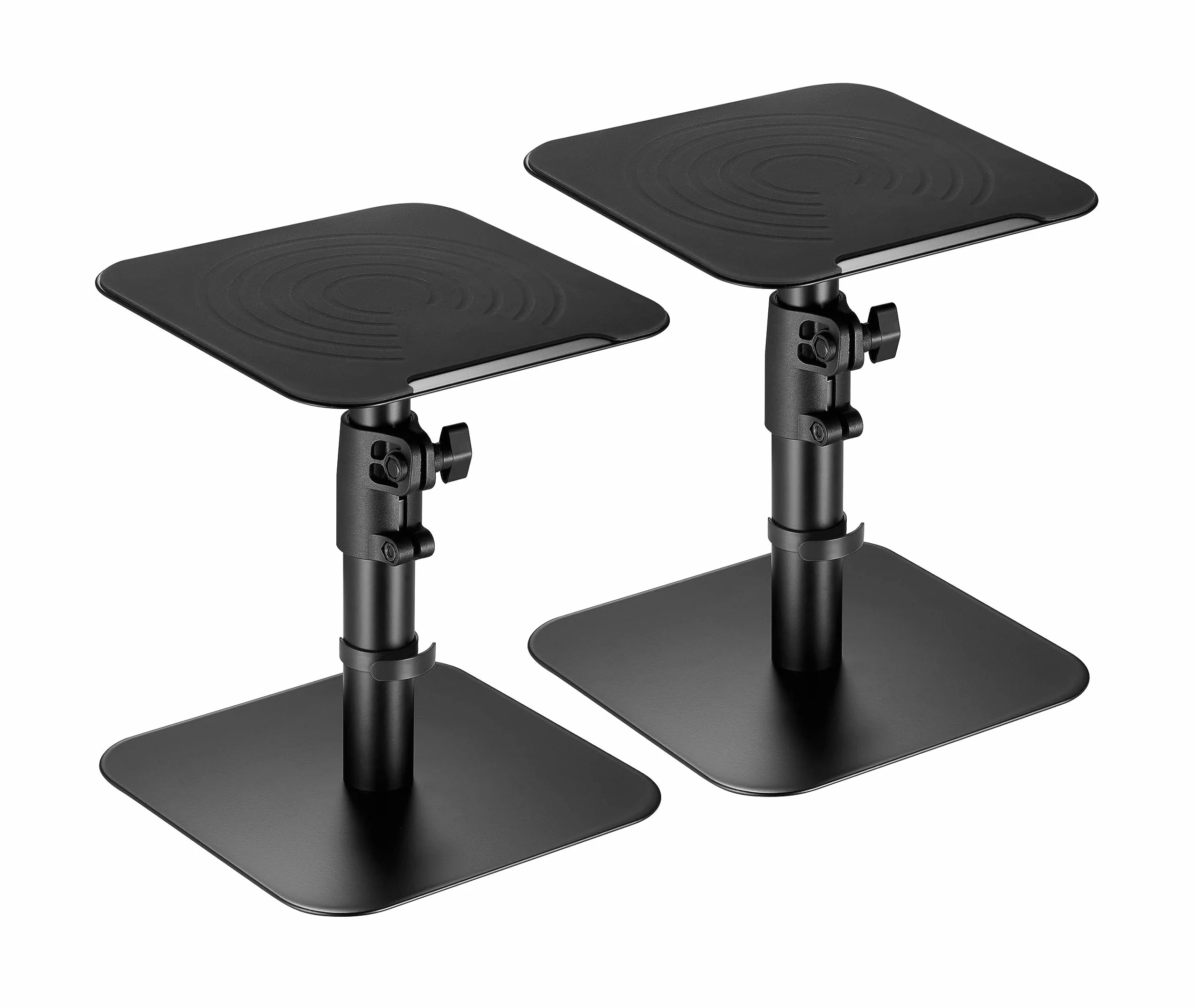 RICOO Supporto per Altoparlanti LH069-T Universale da Terra Set da 2, Nero
