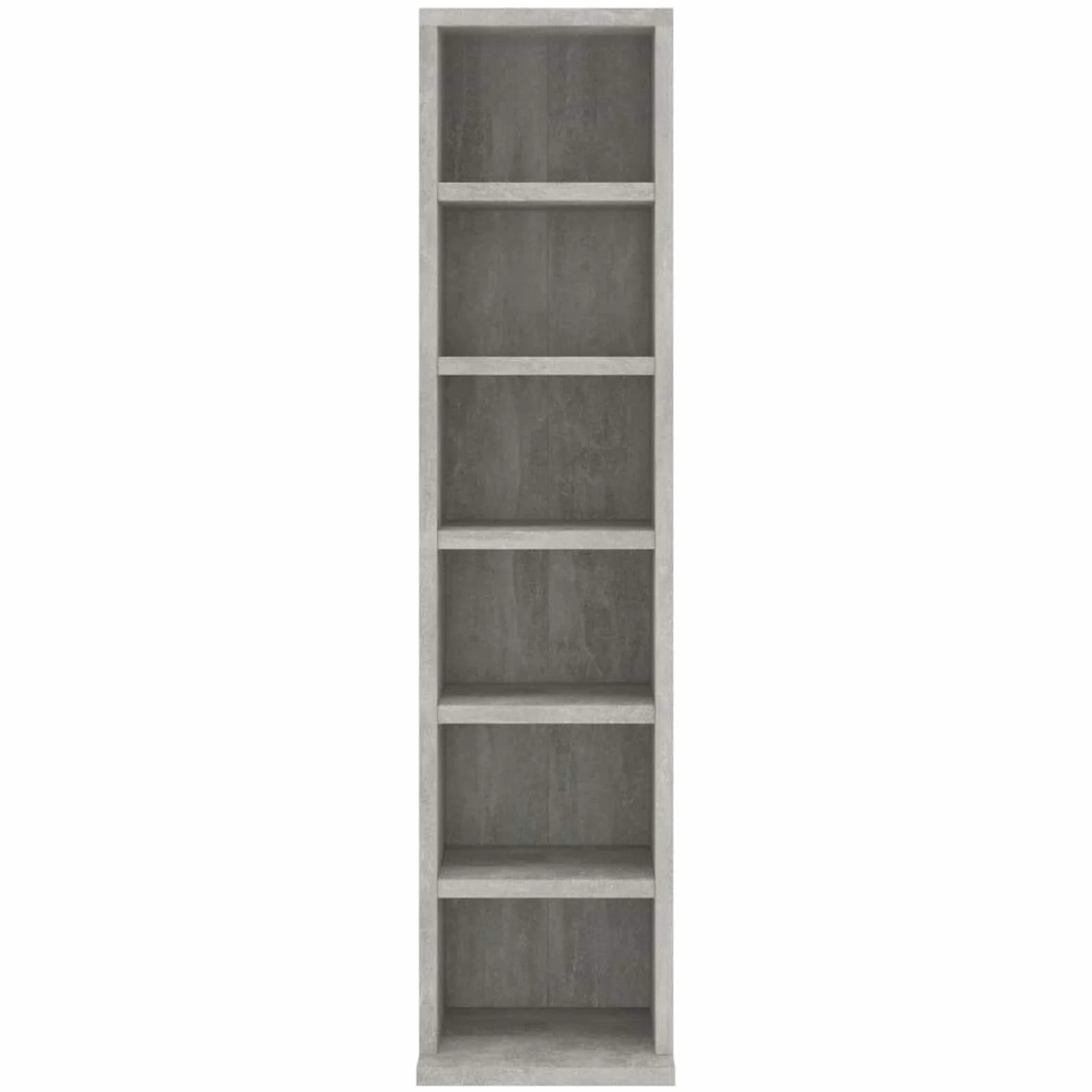 LAPOOH Mobile Porta CD Grigio Cemento 21x20x88 cm in Legno Multistrato,Mobile Porta CD,Porta cd,Scaffalatura per CD(SPU:800355)