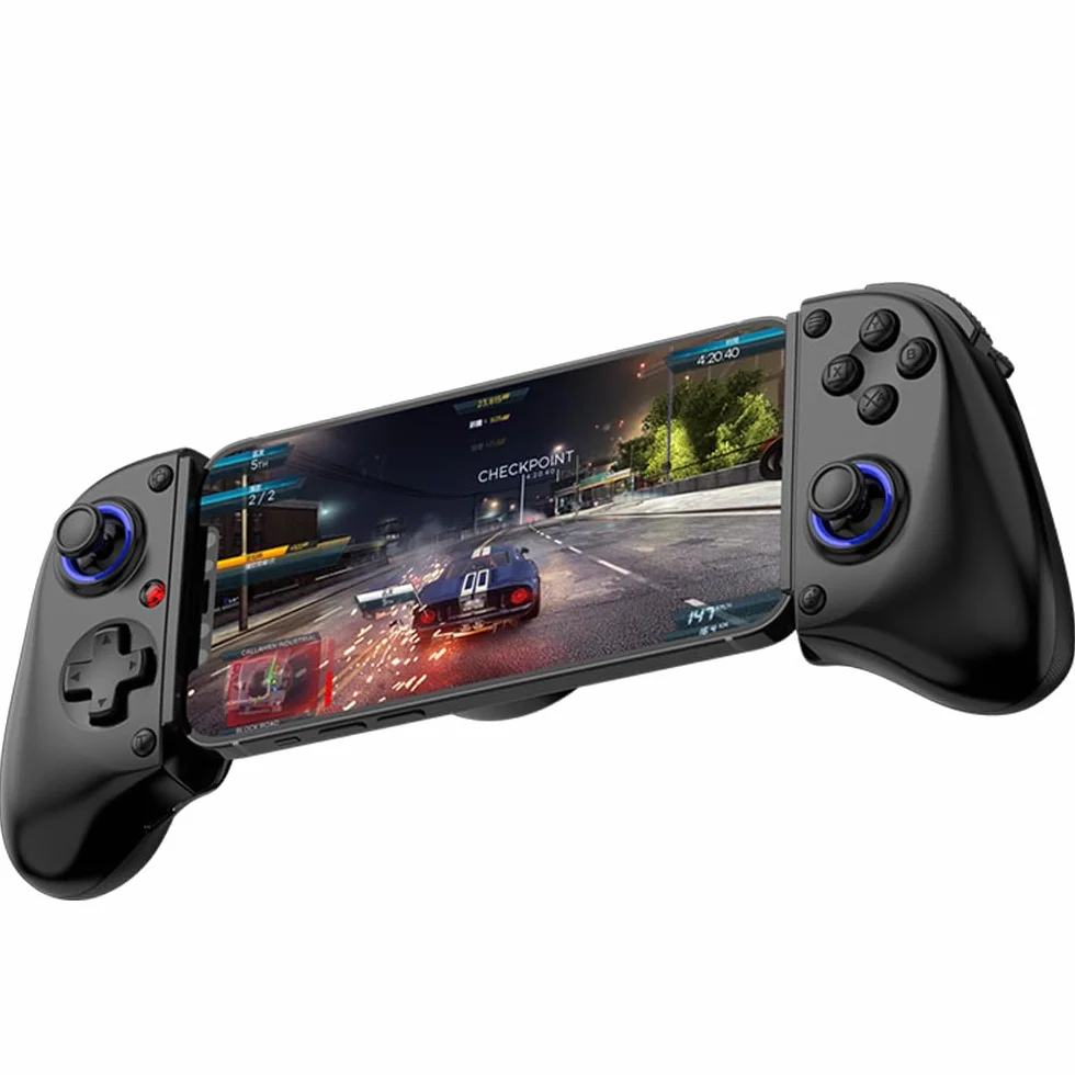Bluetooth Mobile Game Controller for Nintendo Switch 2 & iOS & Android & Tablets, Wireless Gamepad Grip with Hall Effect Trigger Joystick, Ergonomic Phone Controller for iPhone, iPad Pro, Samsung