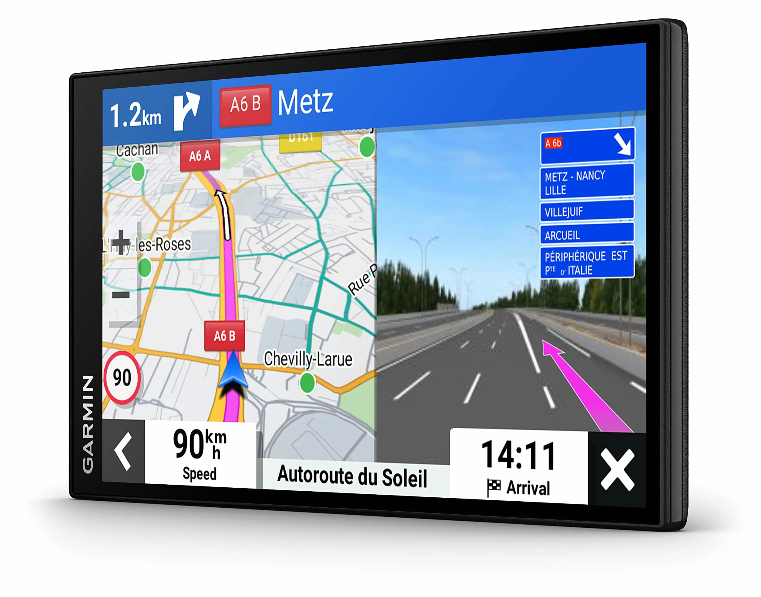Garmin DriveSmart 76 MT-S, Navigatore GPS per Auto, Display 7", Touchscreen, Mappa Europa