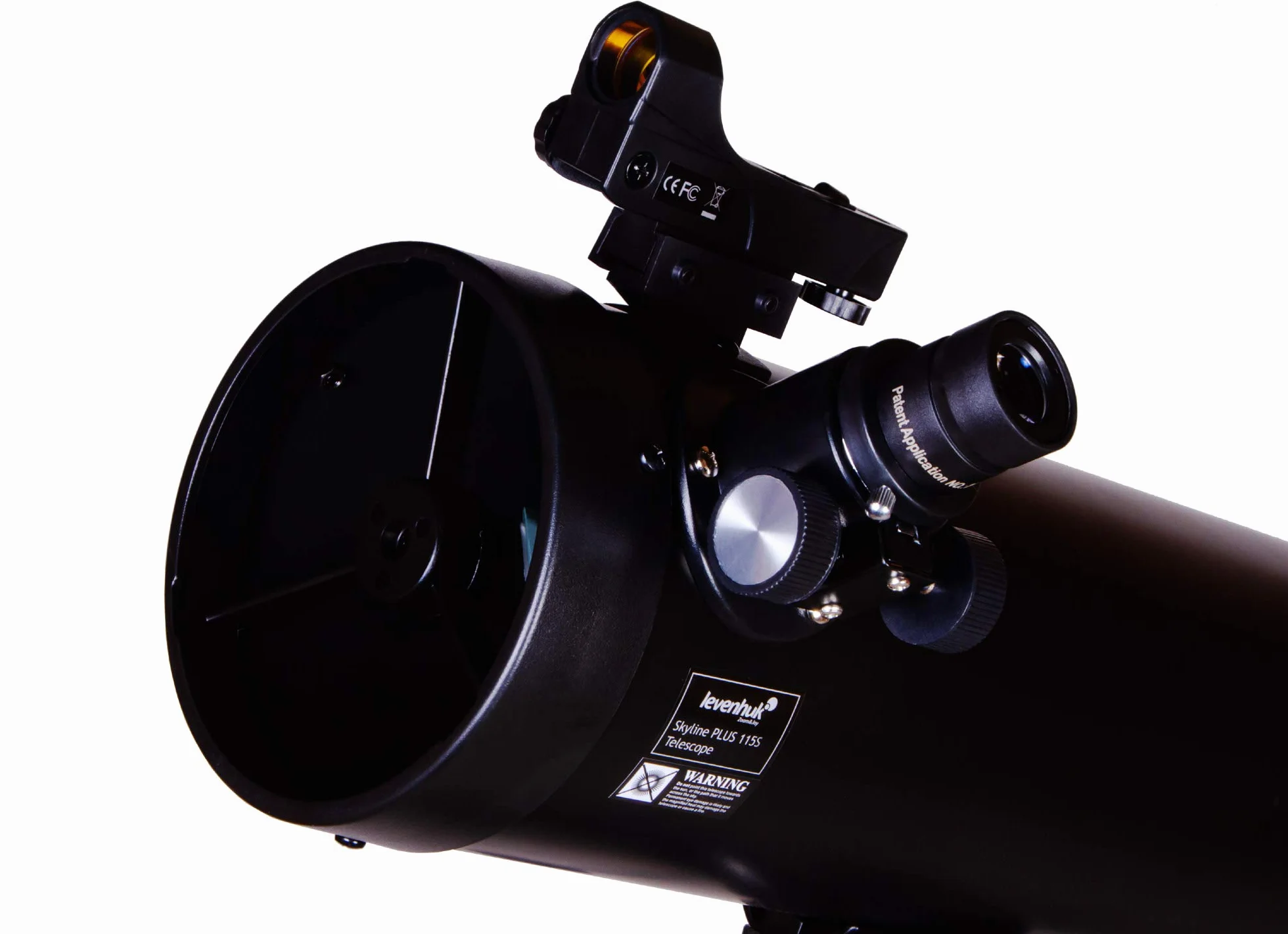 Levenhuk Skyline PLUS 115S Telescopio Riflettore Newtoniano Notturno con Montatura Equatorial, Cercatore a Punto Rosso ed Elevato Ingrandimento per Osservazioni del Cielo Profondo