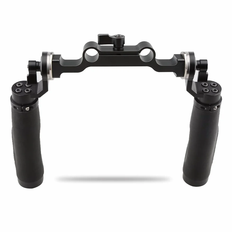 CAMVATE Morbida Impugnatura in Gomma 15 mm rod Supporto della Spalla Rig con accessorio Rosette Standerd per DSLR