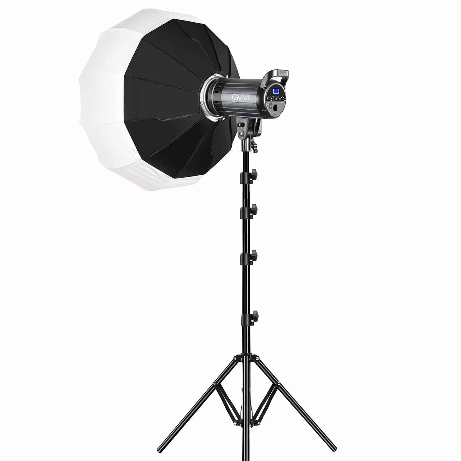 GVM 100W Luce video LED bicolore illuminazione fotografica con supporto Bowens,sistema di controllo APP, kit di illuminazione video Softbox lanterna per YouTube Outdoor Studio
