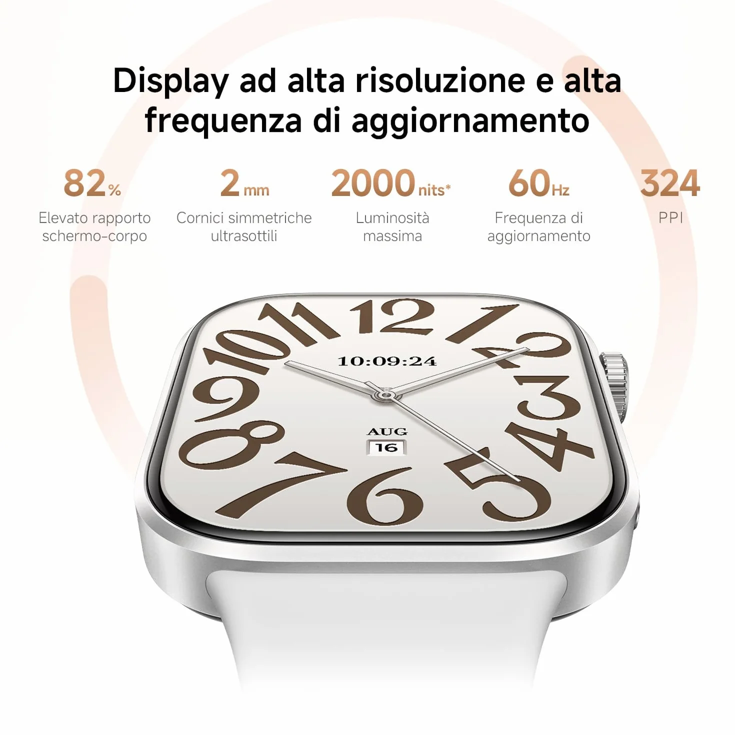 XIAOMI Redmi Watch 6, Smartwatch Uomo Donna, Activity Tracker AMOLED 2.07'' con Monitoraggio di Frequenza Cardiaca, 150+ modalità sportive, Autonomia 24 giorno, 5ATM, GPS, Android&iOS, Nero