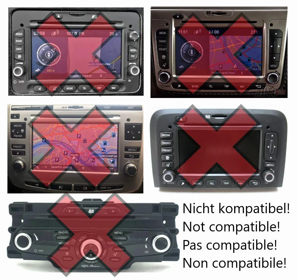 BlueMusic Interfaccia Audio Bluetooth compatibile con ALFA ROMEO 147 156 159 Mito Giulietta Brera GT Spider - - FIAT 500 Bravo Doblo Ducato Panda Punto Stilo Idea Croma Palio
