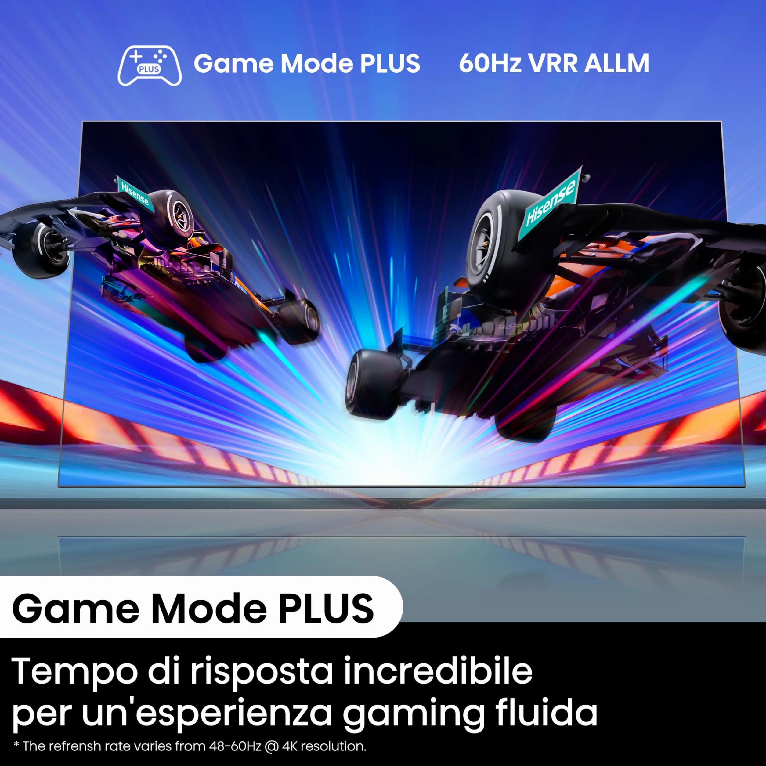Hisense 43" 4K Ultra HD Smart TV 43A6N VIDAA U7 Dolby Vision HDR10+ DTS Virtual:X