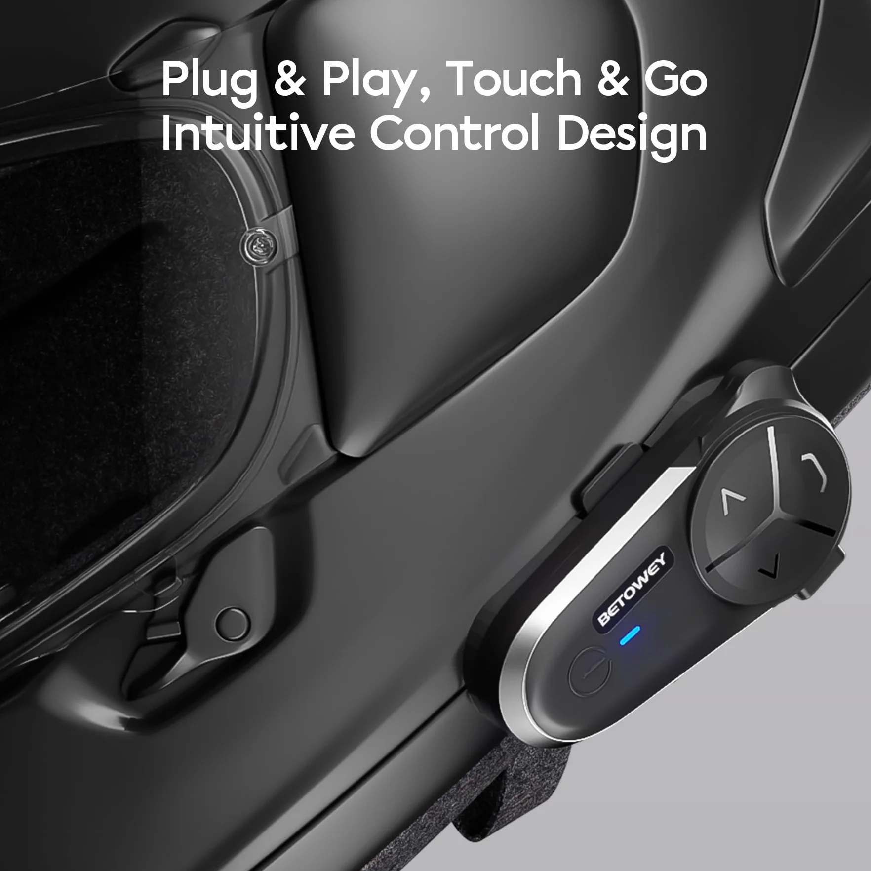 Interfono Moto Bluetooth Coppia BT-S5, Dotato Di Bluetooth V5.3, Audio Multitasking, Due Tipi Di Microfoni, Adatto A 10 Piloti, Confezione Doppia