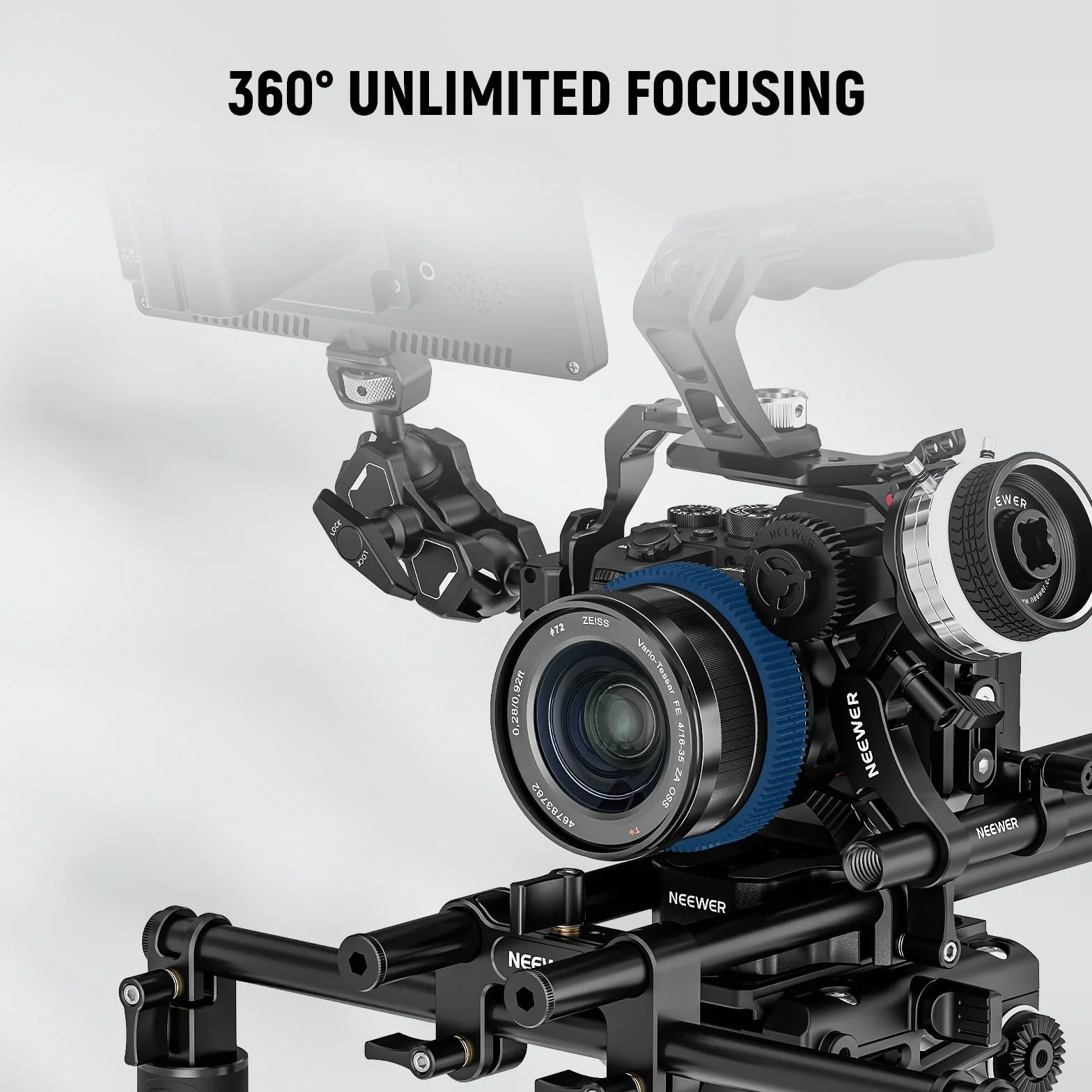 NEEWER 14pz Anelli di Follow Focus Senza Cuciture 0,8 MOD per Lenti ø46,5-90mm, Compatibile con SmallRig Compatibile con Tilta NEEWER Follow Focus per Canon Sony Nikon Fujifilm Panasonic Sigma,PG008