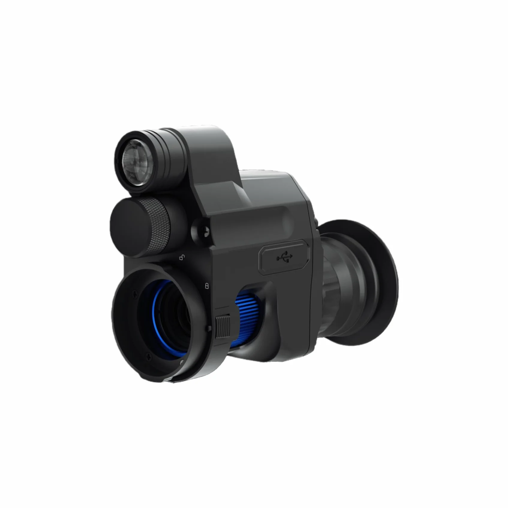 PARD Monoculare Visione Notturna, cannocchiale Visore notturno per la caccia con 850nm e 940nm, per osservazione notturna o sorveglianza, portata di visione notturna fino a 350 m, NV007V2