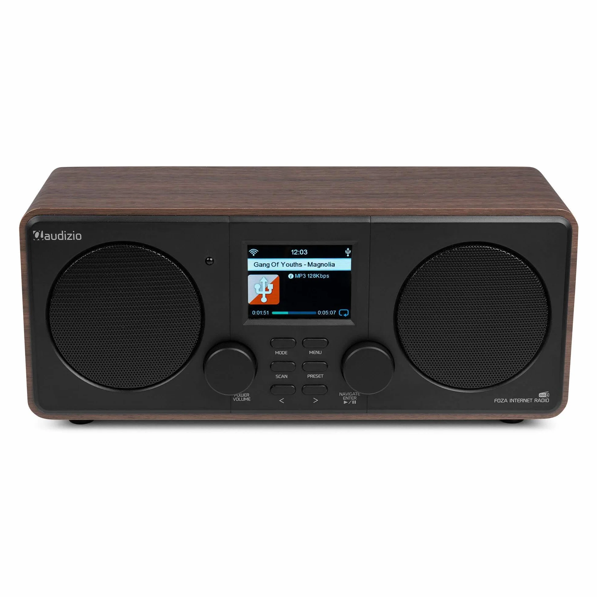Audizio Foza Radio Internet WLAN DAB+ Bluetooth 50W FM USB MP3