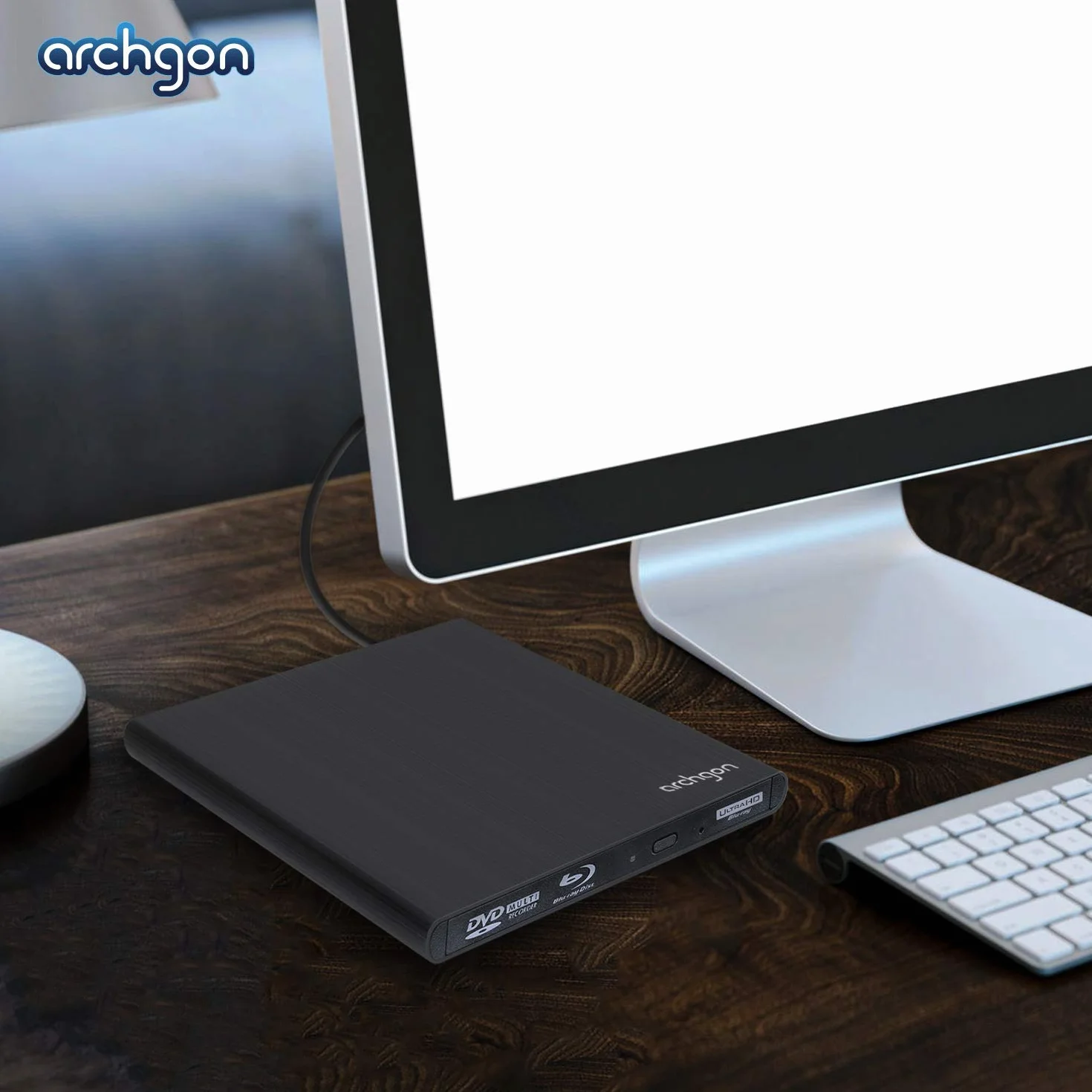 Archgon, lettore DVD e blu-ray nero Nero USB 3.0 Style 4K UHD Player & USB-C & EVA