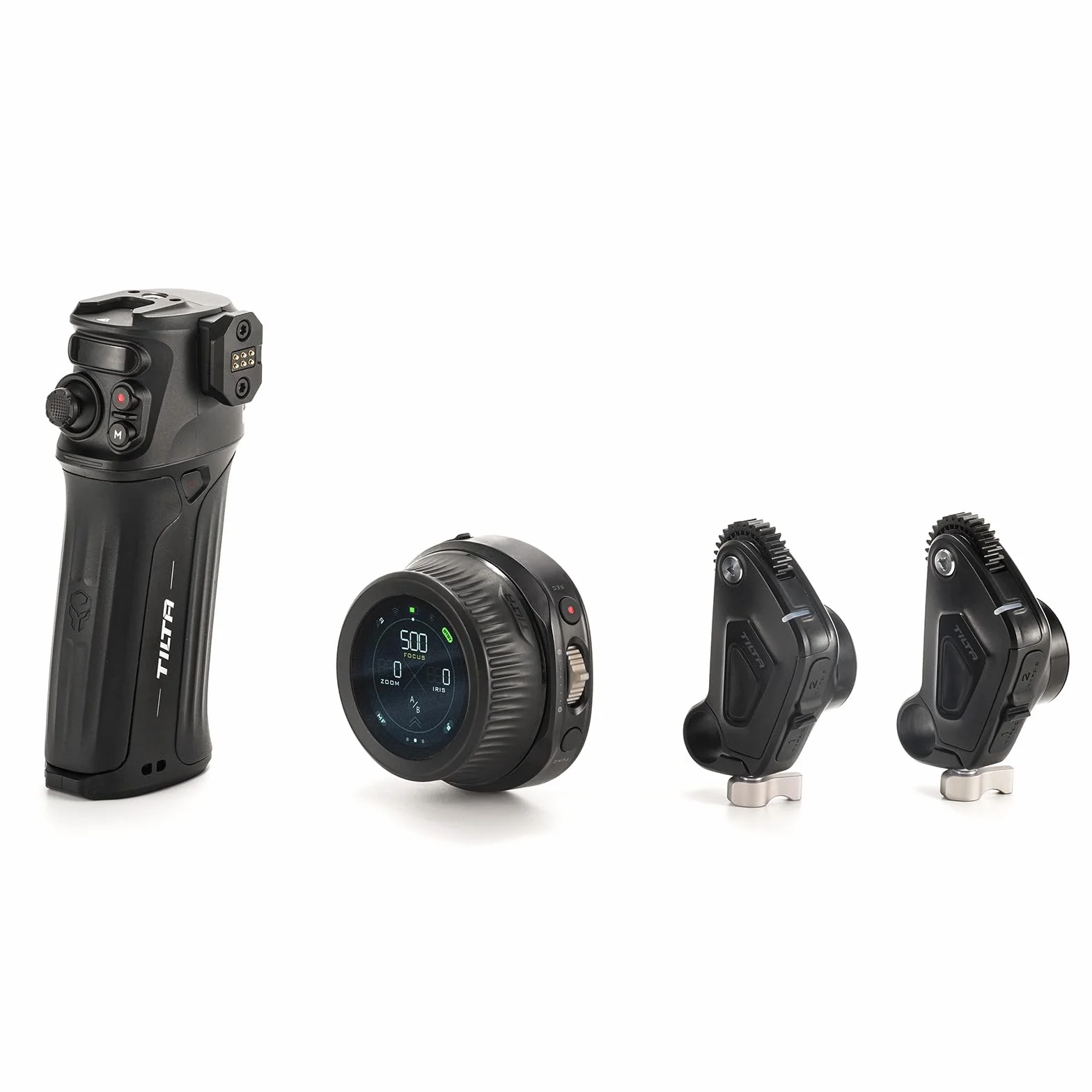 Tilta Nucleus Nano II Sistema di controllo wireless dell'obiettivo Kit II con controller a volantino Nucleus NII, impugnatura di controllo e kit motore WLC-T05-K2
