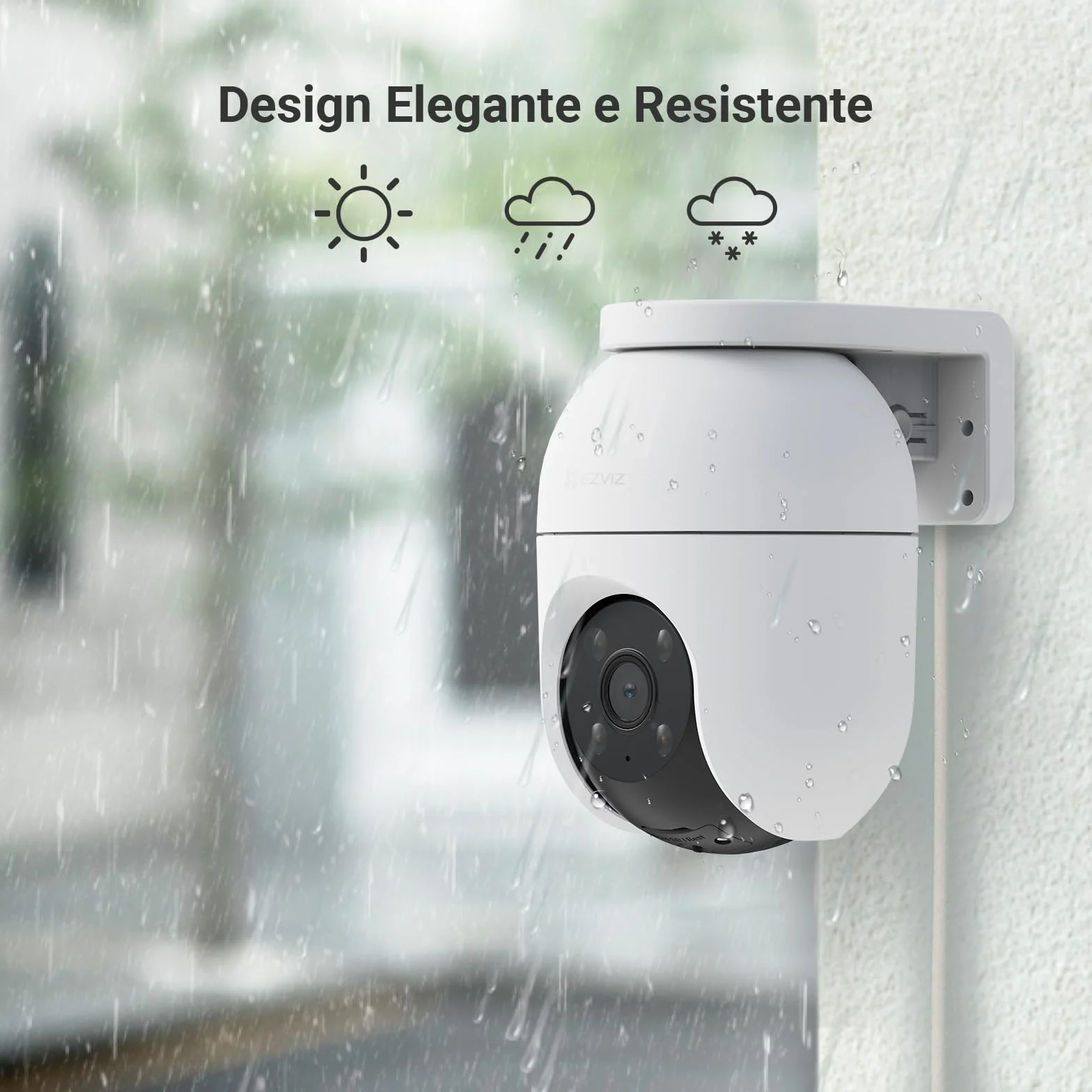 EZVIZ C8c 2MP Telecamera di Sorveglianza Wi-Fi Esterno 360° Auto-Zoom Tracciamento IP65