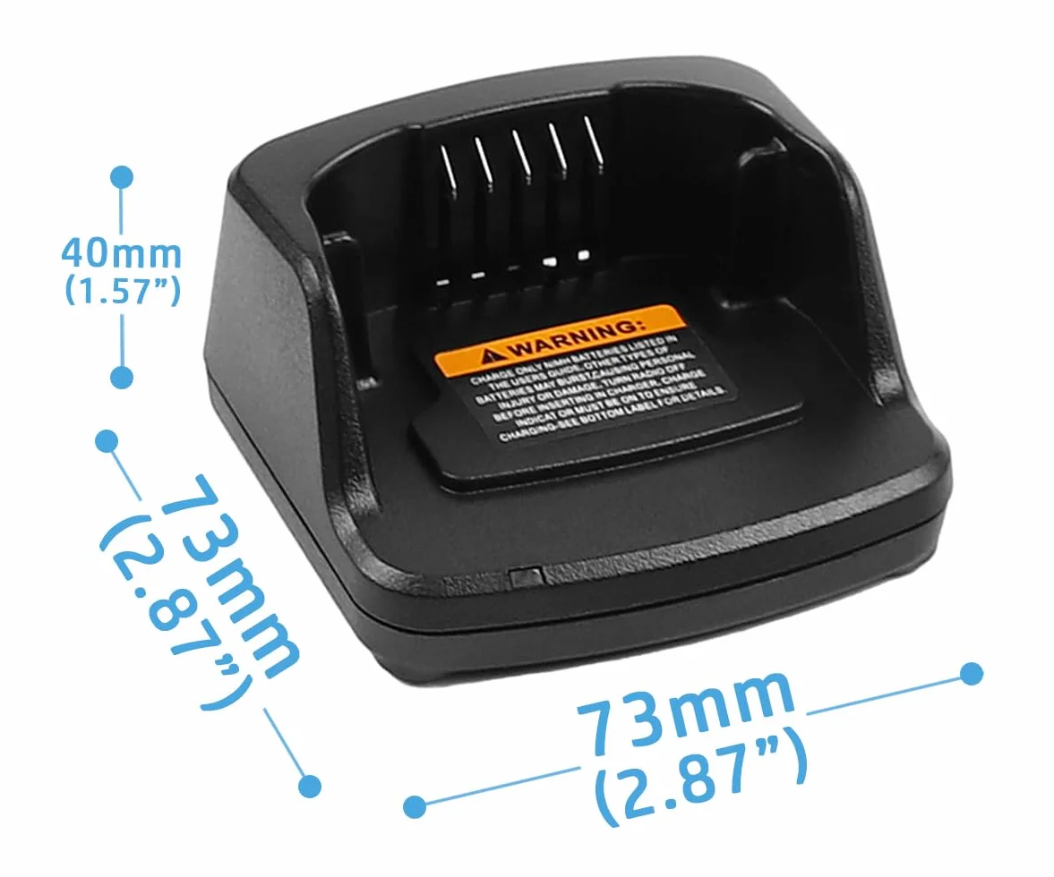 Base per caricabatterie compatibile con Motorola Radio XT420 XT460 RMV2080 RMU2020 RMU2040 RMU2043 RMU2080D RMM2050 RAV50
