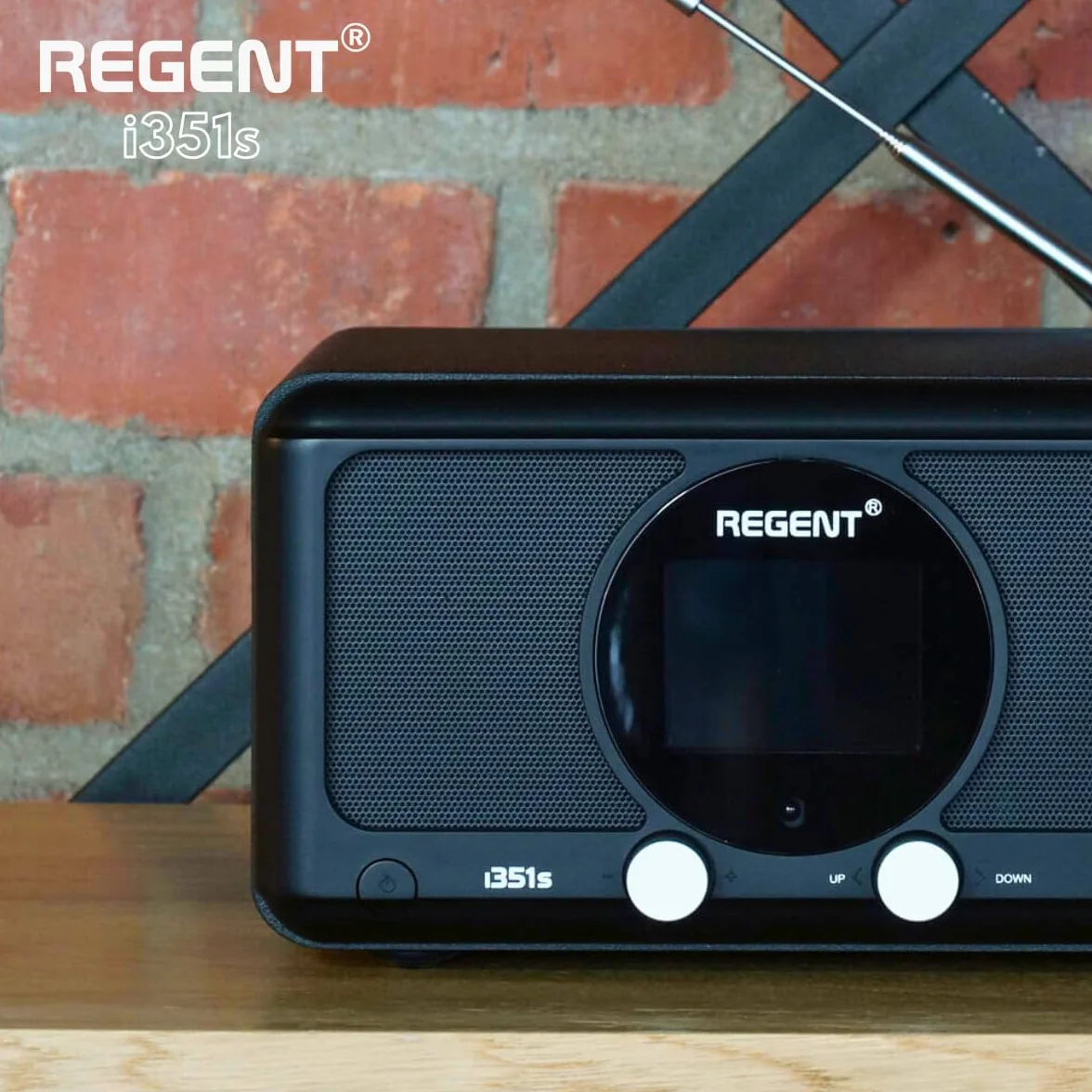 Ferguson Regent i351s Radio Internet DAB+ Wi-Fi Bluetooth Spotify Connect Hi-Fi FM Czarny