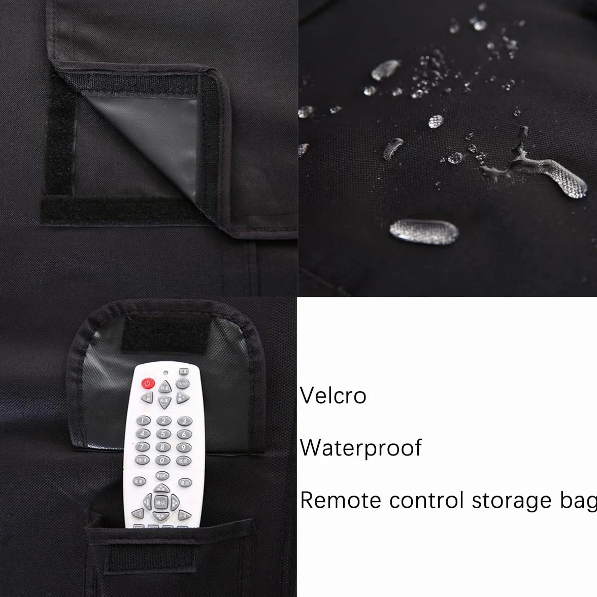 Copertura TV esterna universale resistente alle intemperie per TV 30-32 pollici Nero