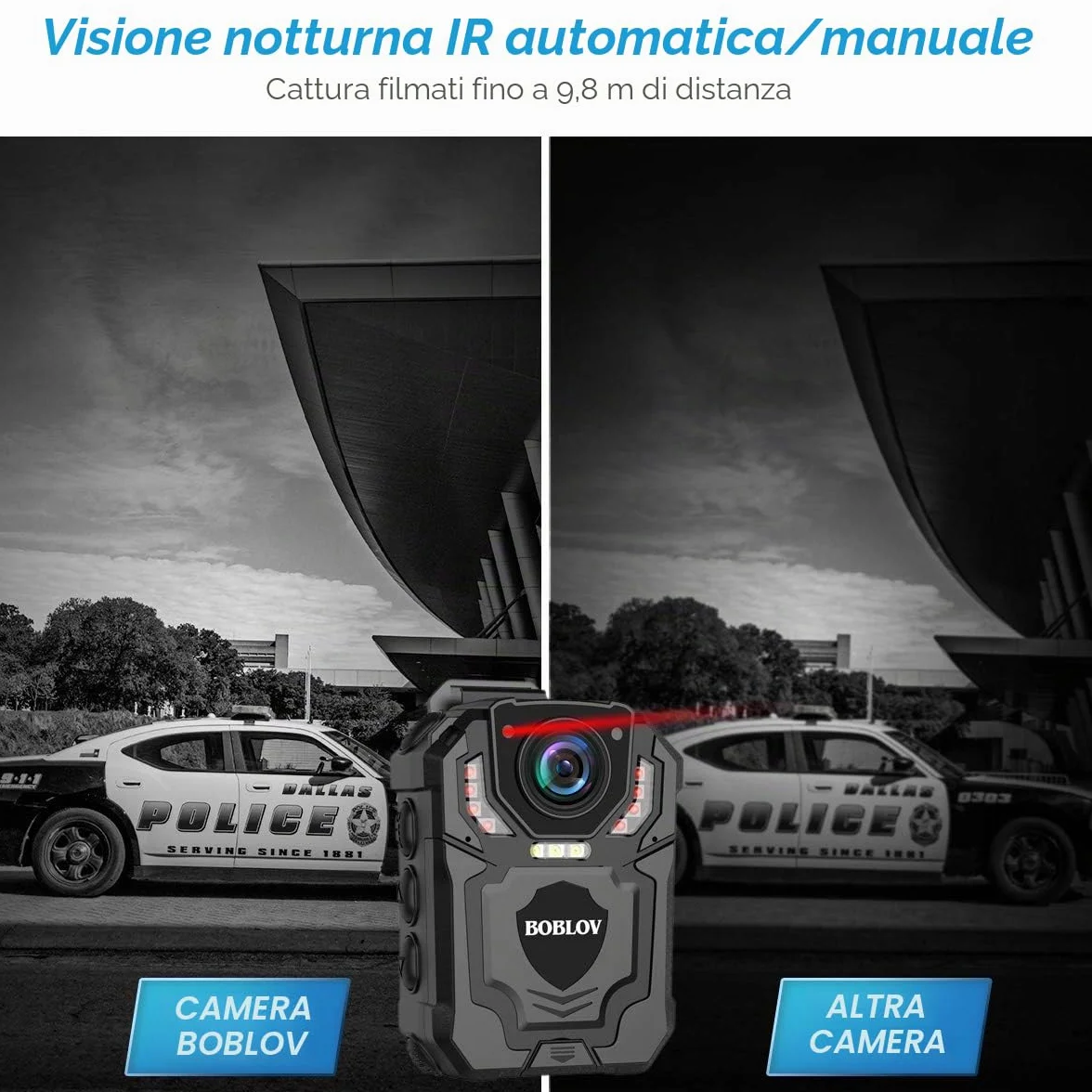 BOBLOV T5 128 GB 1296P Body Camera with Audio Recording Expand Memory Supported Max 128G, Wearable Police Body Camera for Law Enforcement, Night Vision, File Protection