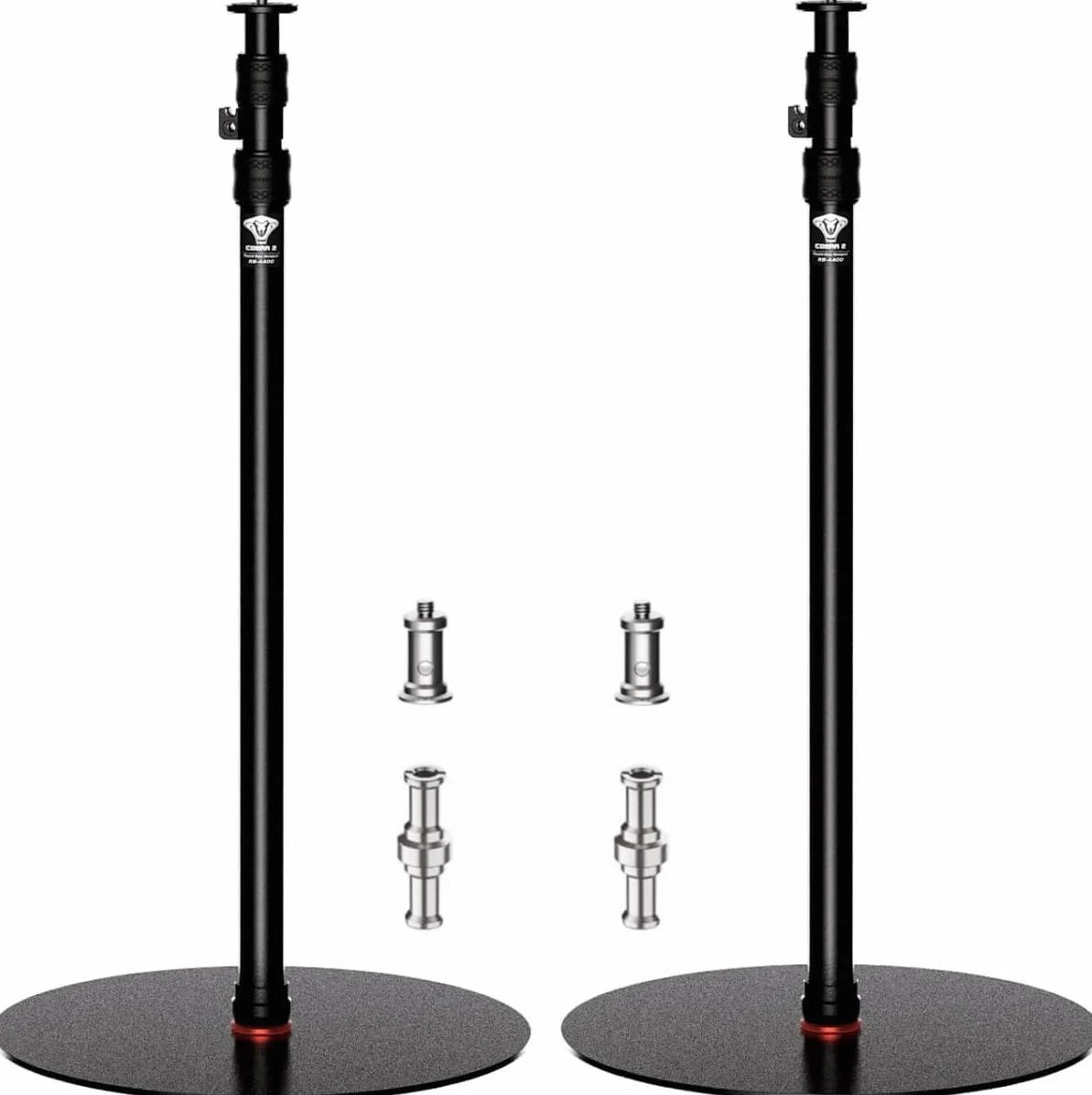 IFOOTAGE Cobra RB-A400 Monopiede con base rotonda, monopiede in alluminio per fotocamera, compatibilità con fotocamere DSLR e videocamere (201,6 cm/79,4 pollici, 2 confezioni)