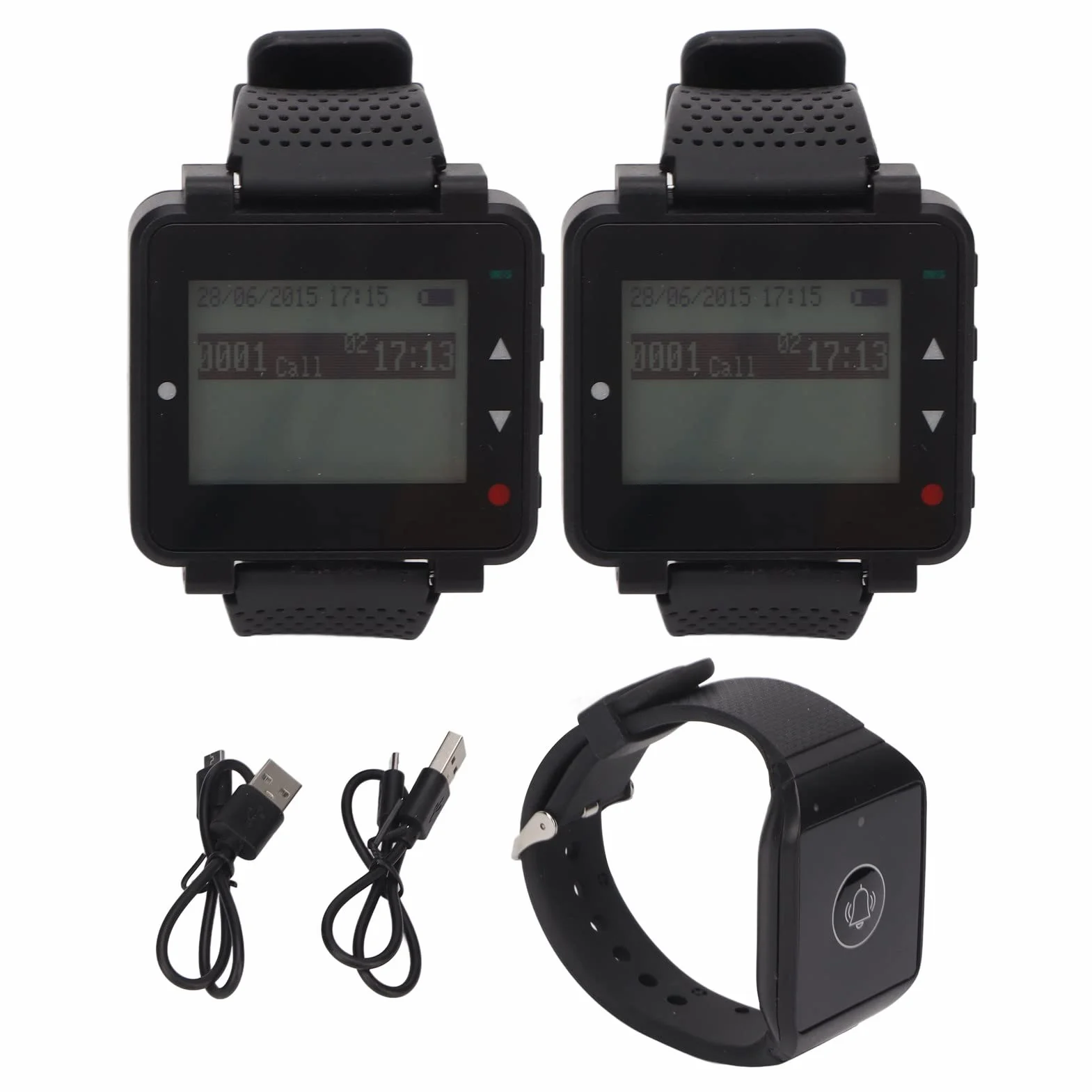 Gedourain Sistema di Servizio al Cameriere, Sistema di Chiamata a 2 ricevitori Design dell'orologio ampiamente utilizzato per L'Ufficio