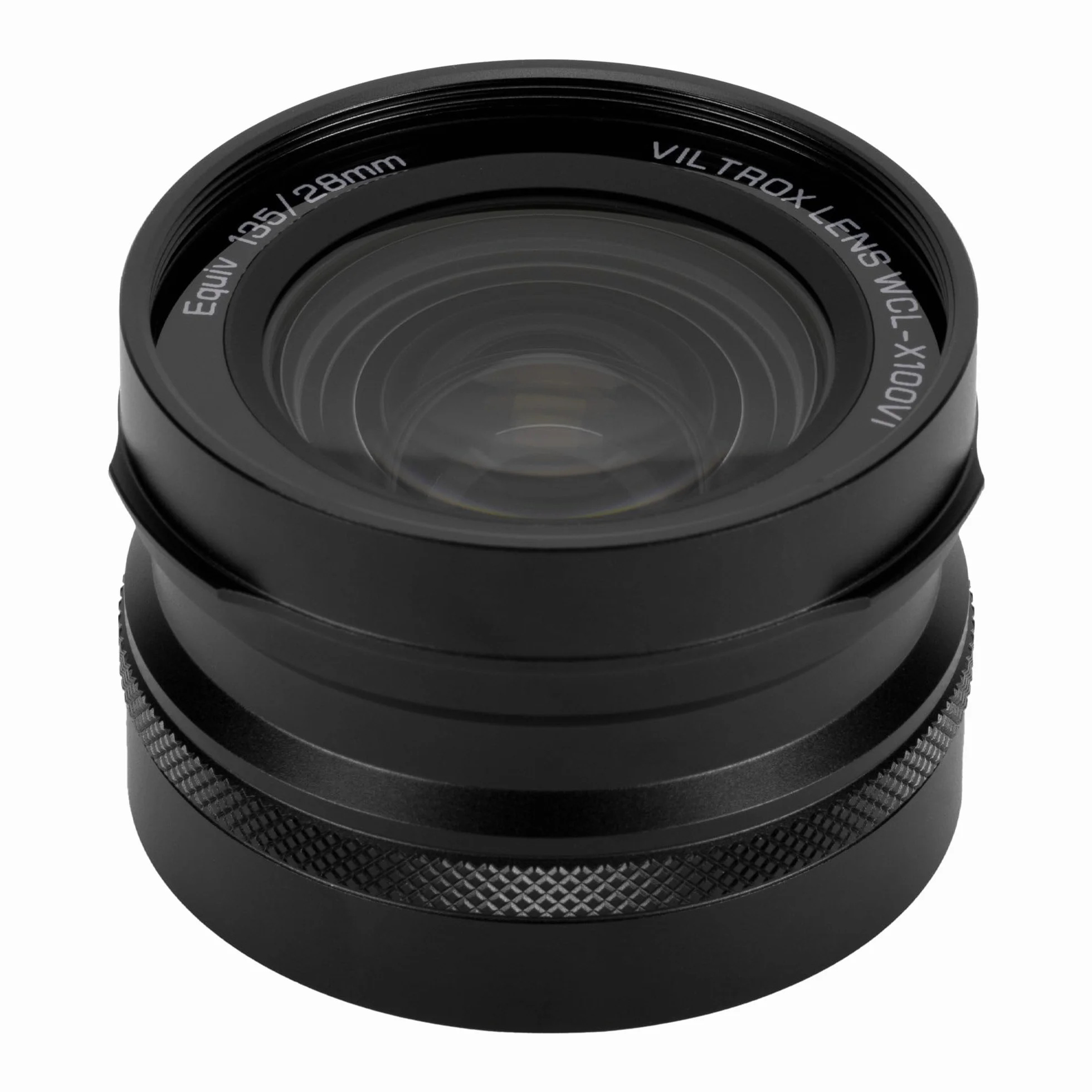 VILTROX WCL-X100 VI Obiettivo di Conversione Grandangolare, 0.8X Obiettivo a Riconoscimento Automatico per Fotocamere Fujifilm X100VI X100V X100F, Nero