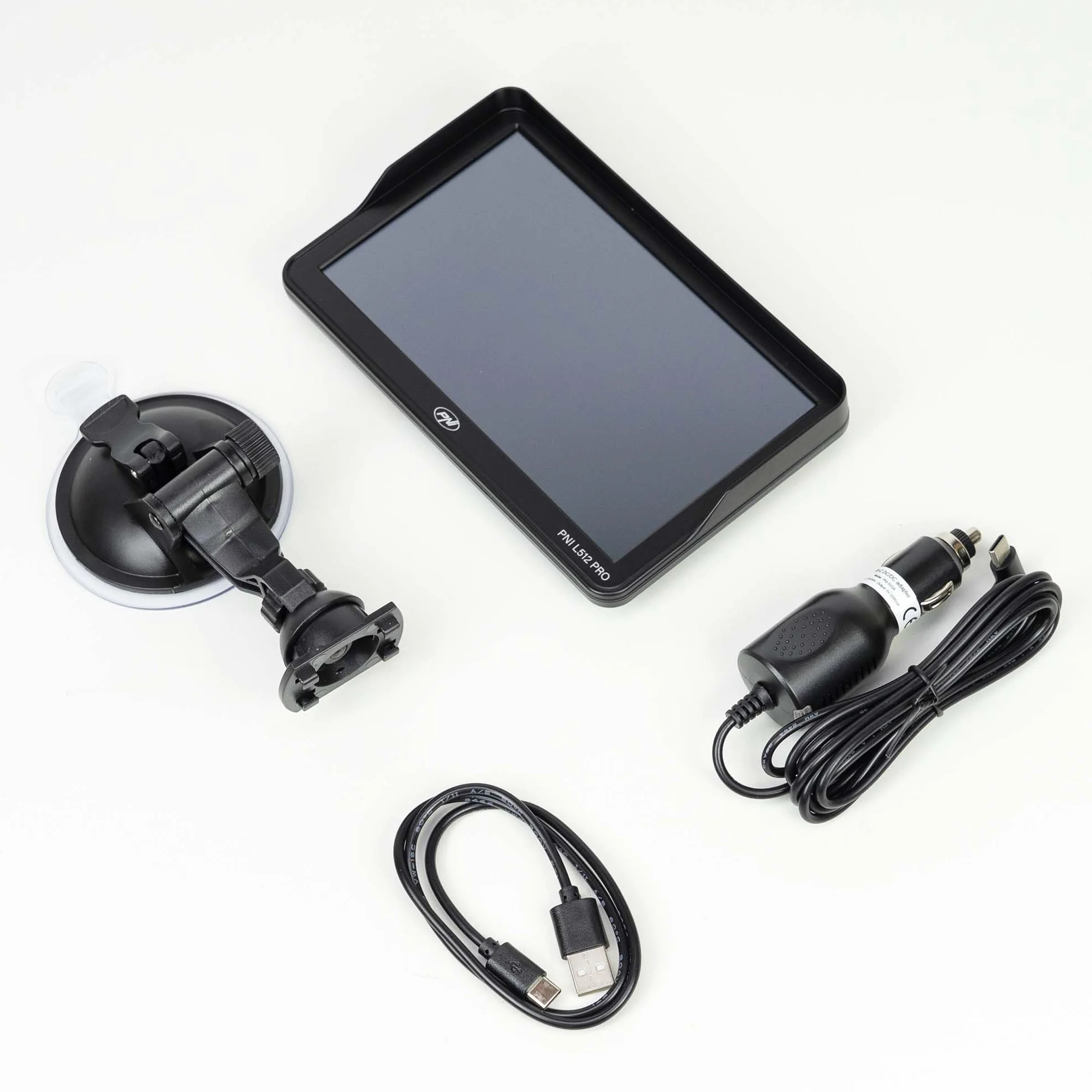 Sistema di navigazione GPS PNI L512 Pro con parasole, 7 pollici, 800 MHz, 512 MB DDR, 16 GB di memoria interna, trasmettitore FM