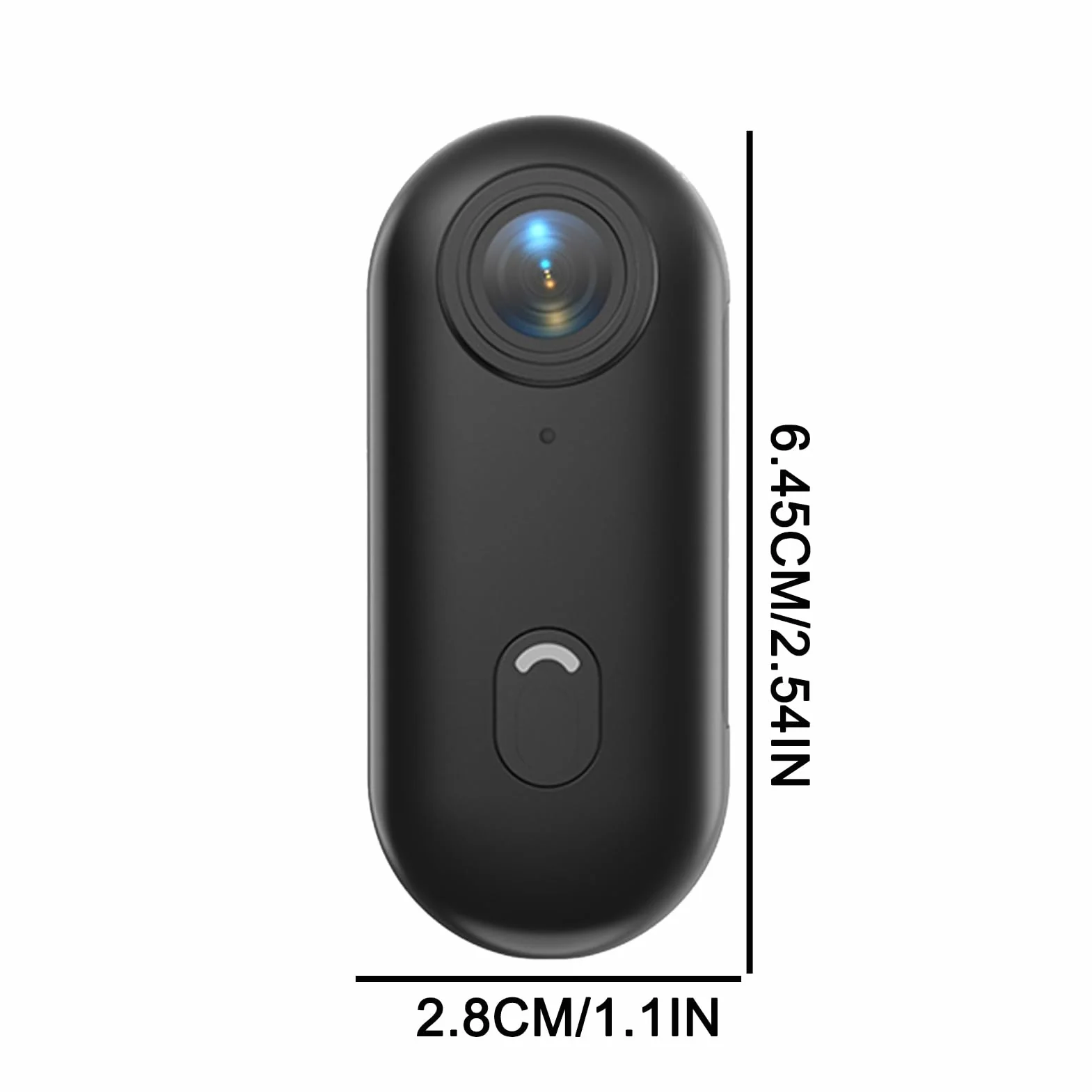 Générique Videocamera portatile 4K POV Pro con clip girevole a 360° e clip magnetica, grandangolo di 170°, registrazione 120 minuti, ideale per conferenze, viaggi e passeggiate