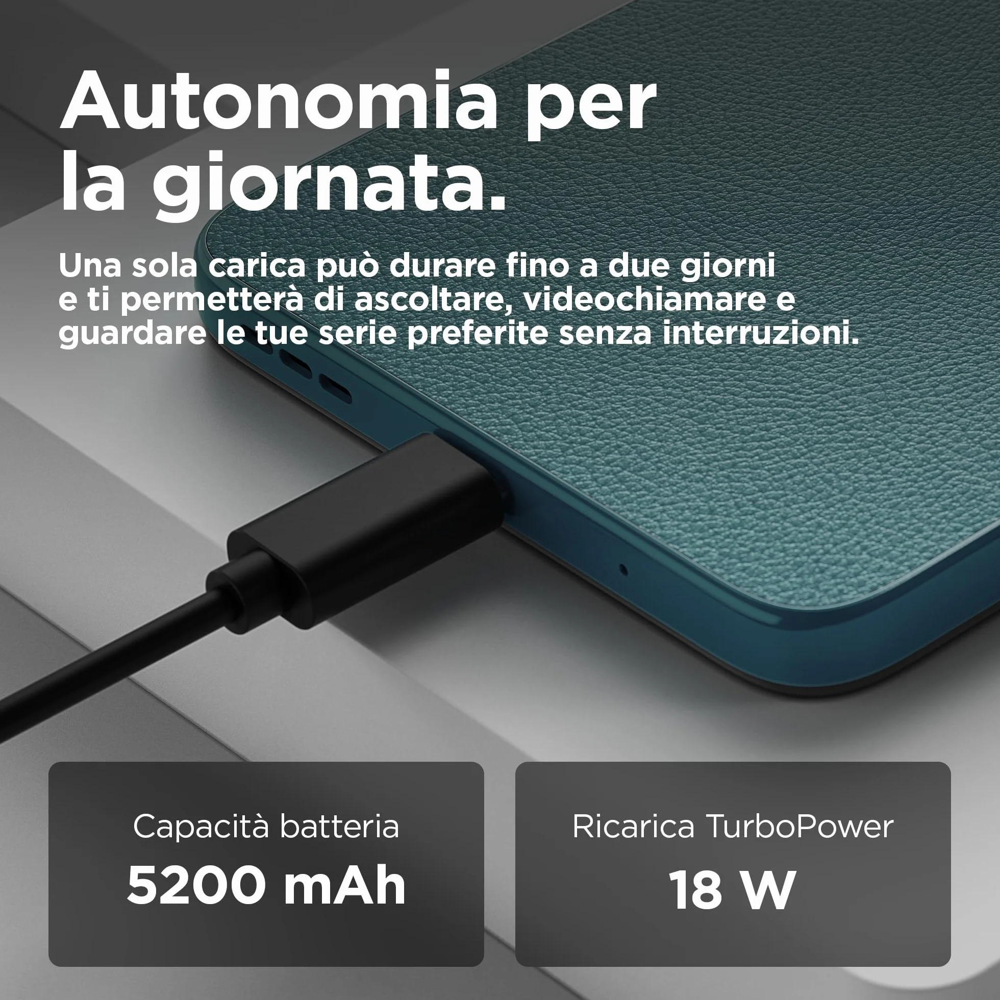 Motorola moto g05 (4/256GB, Fotocamera 50MP + sensore antisfarfallio, Display 6.67" HD+ 90Hz, batteria 5200mAh, MediaTek Helio G81, Android 15), Forest Green