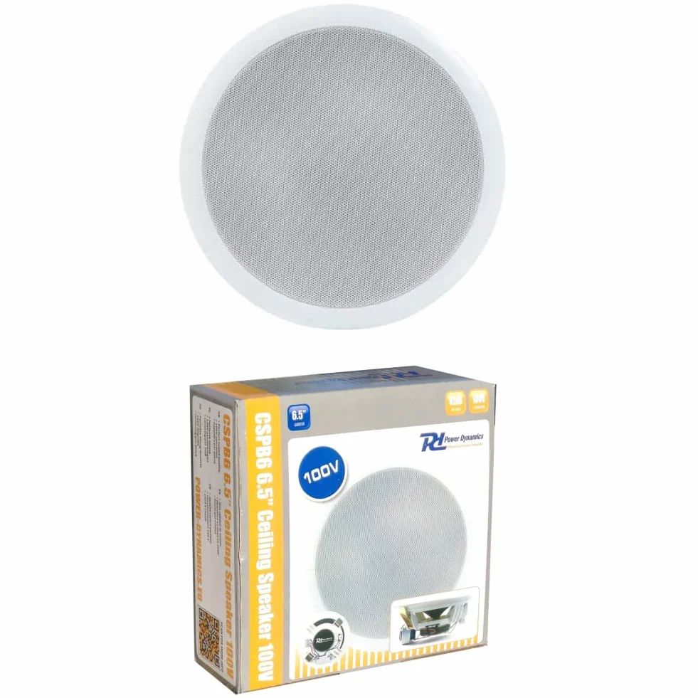 POWER DYNAMICS CSPB6 Altoparlante da Incasso 18,6 cm 5 W RMS 8 Ohm 92 dB SPL 1 Pezzo