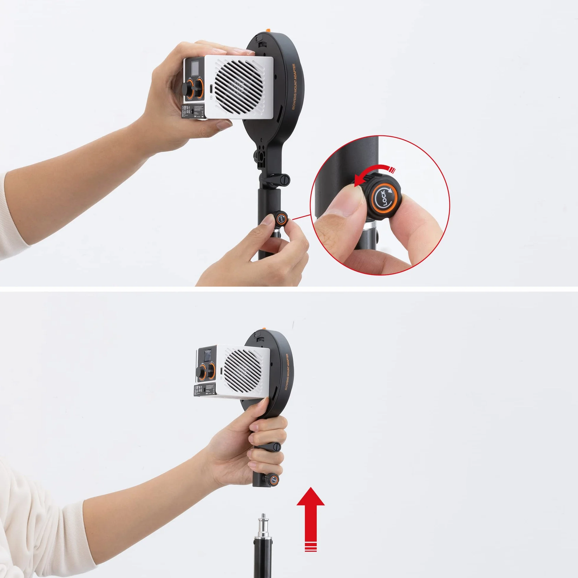 ZHIYUN Adattatore A da ZY Mount a Bowens Mount [Ufficiale] per Molus G60