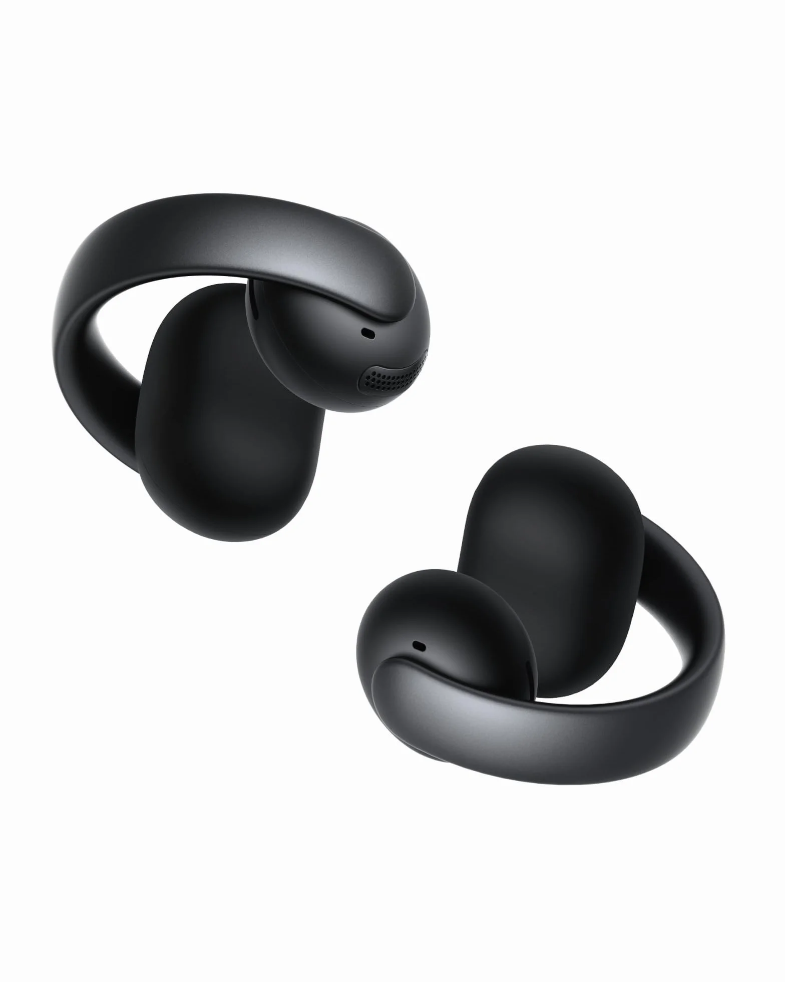 soundcore AeroClip by Anker, Auricolari Open-Ear, Cuffie Clip-On, Comfort Adattivo, Chiamate Chiare con 4 Microfoni e AI, Adattamento Stabile, Driver da 12mm per Suono Nitido, Design a Anello Aperto