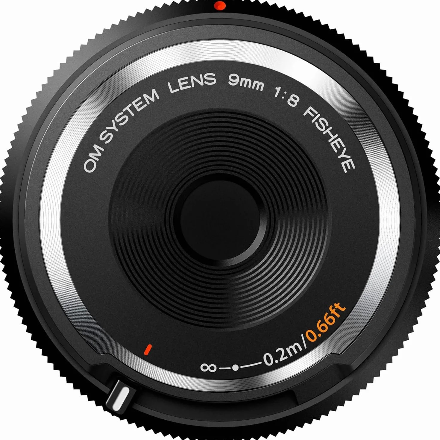 OM SYSTEM Obiettivo Fisheye 9mm 1:8.0 Ultra Sottile per Fotocamere MFT Olympus, Panasonic Grandangolo Compatto, Scatti Creativi Ultra Leggeri, Macro e Panoramico, Nero