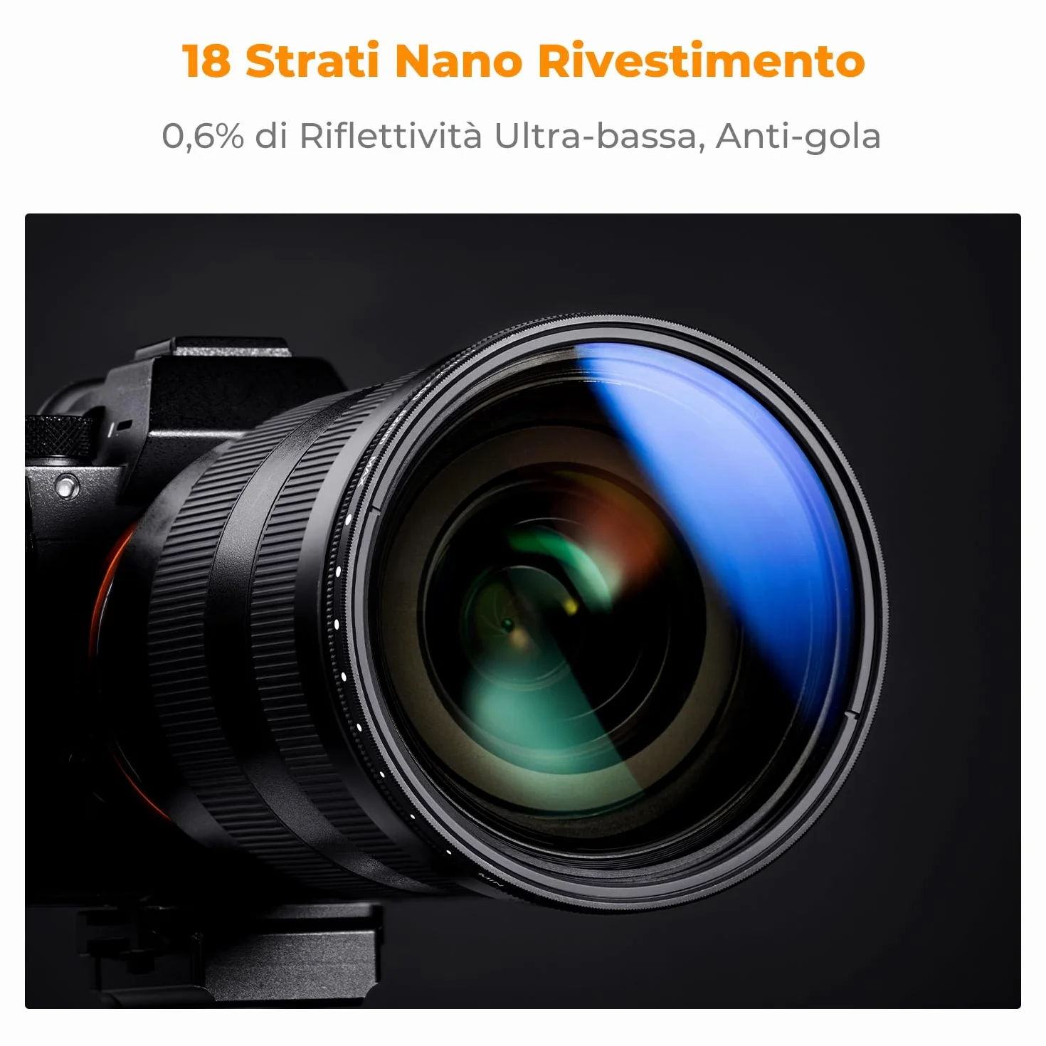K&F CONCEPT Nano-Klear 62mm ND2-2000 (1-11 stop) Filtro Variabile, Filtro a Densità Neutra in Vetro Ottico Nano-Rivestimento a 18 Strati con 3 Panni per Pulizia