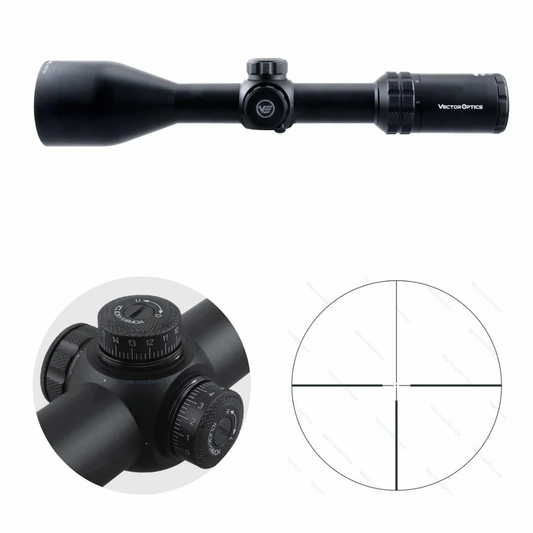 Vector Optics SCOM-09 Grizzly 3-12x56SFP - Cannocchiale per sport, airsoft e caccia, fucile ad aria compressa, mirino mirino per fucile, scopa rifle scope, ampia gamma di accessori