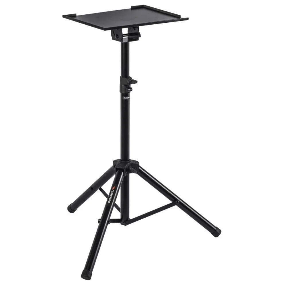 PROEL KP875 - Supporto professionale per laptop e proiettore, Nero