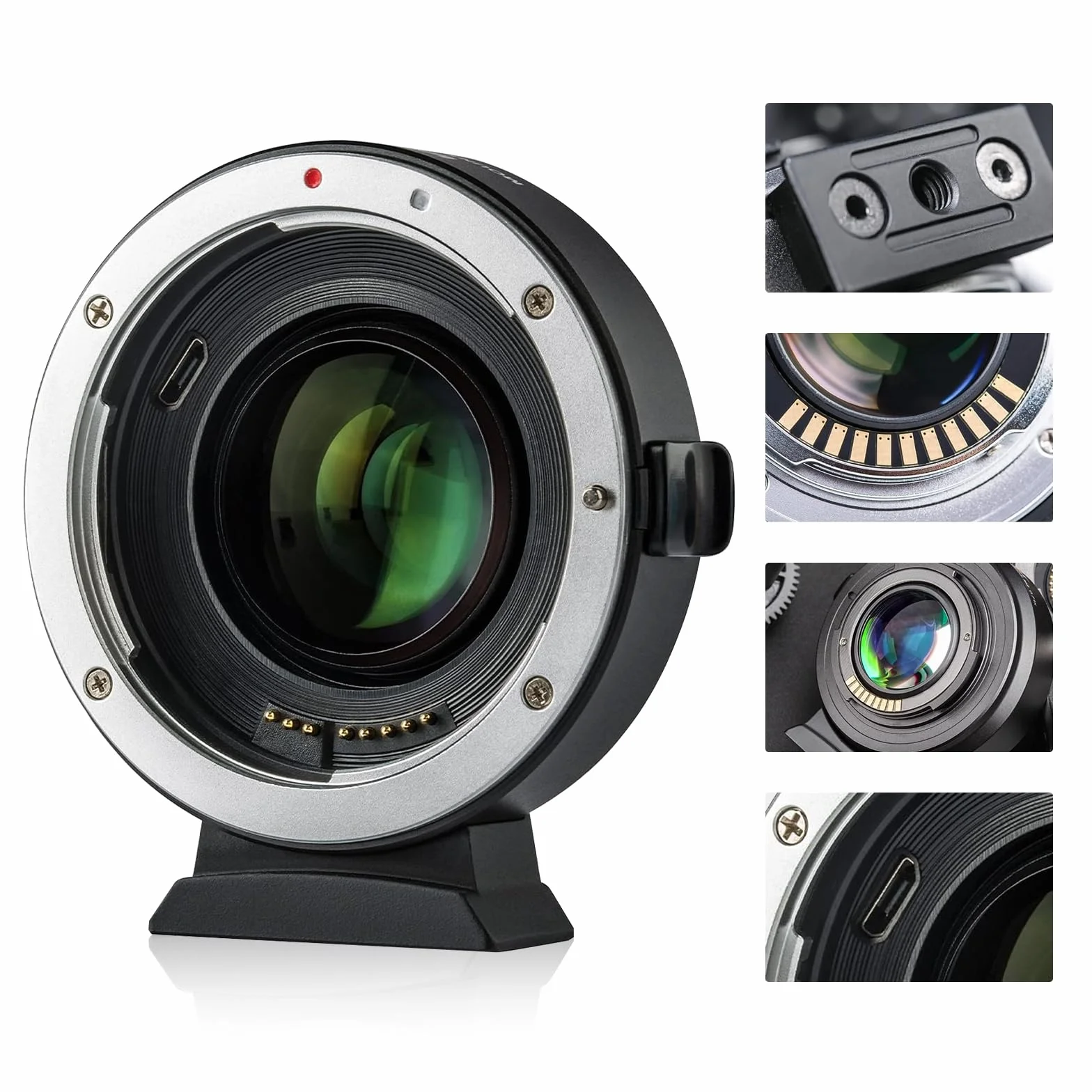 VILTROX EF-EOS M2 Adattatore Lente Elettronica Autofocus EF-M Convertitore AF 0,71x Speed-Booster per obiettivo Canon EOS EF/EF-S a Canon M Mount EOS M2 M3 M5 M6 M50 M50II M100 M2 M3 M10 II
