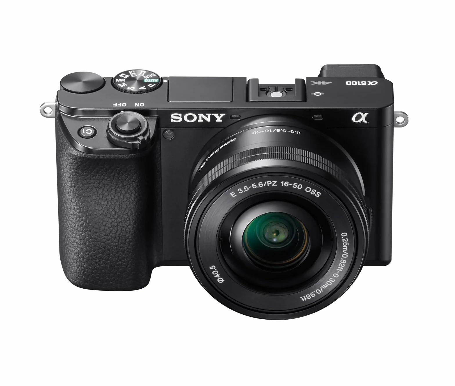 Sony Alpha 6100 Kit Fotocamera Digitale Mirrorless con Obiettivo Intercambiabile SELP 16-50mm, Sensore APS-C, Video 4K, Real Time Eye AF, Real Time Tracking, ILCE6100AB + SELP16502B, Nero