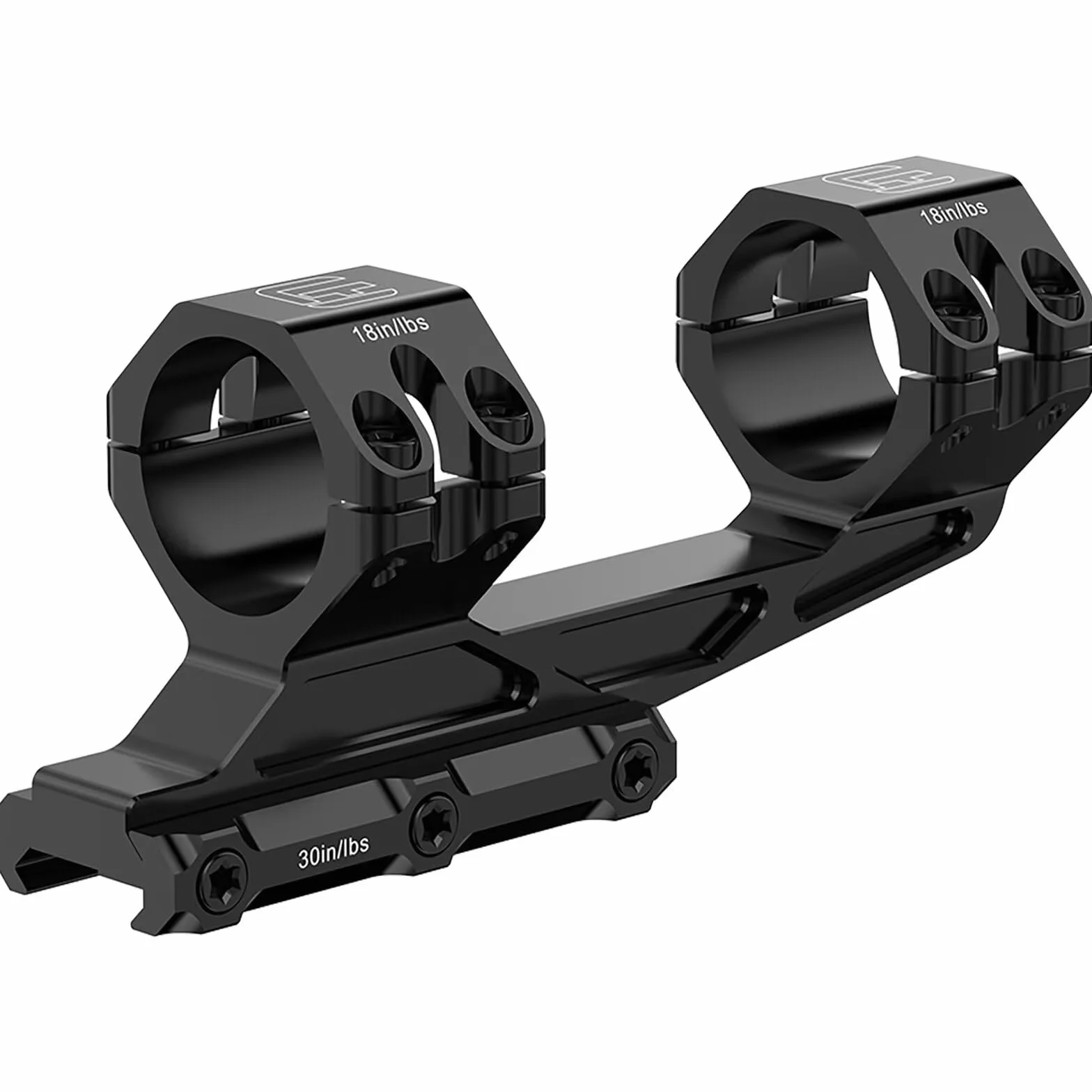 WestHunter Optics Montaggio Cantilever-Picatinny 30 mm/34 mm doppio anello sfalsato